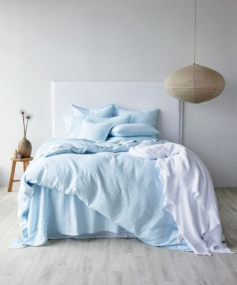Lisboa Waffle Blanket - White