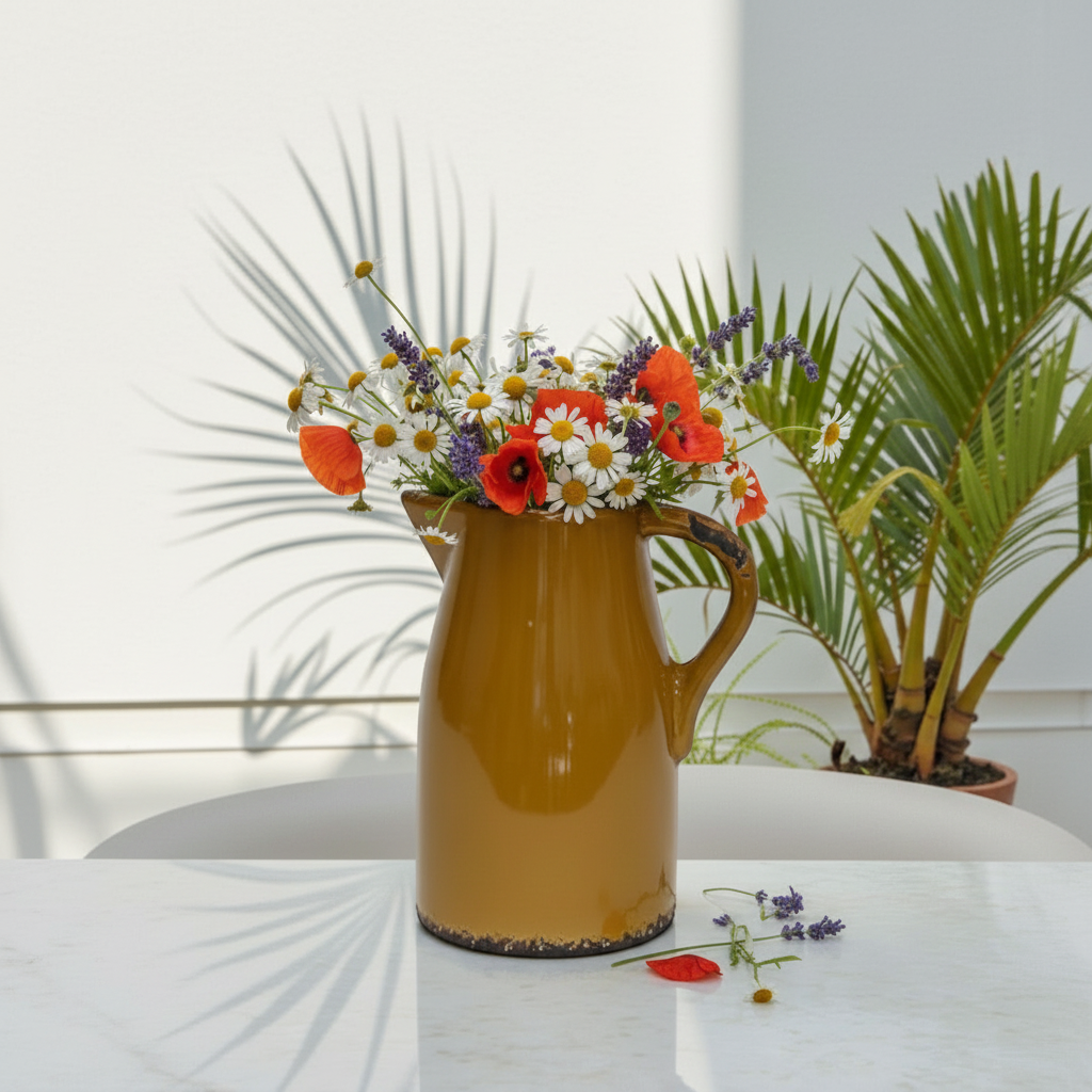 Artisan Florals St Edmunds Jug Mustard - Small