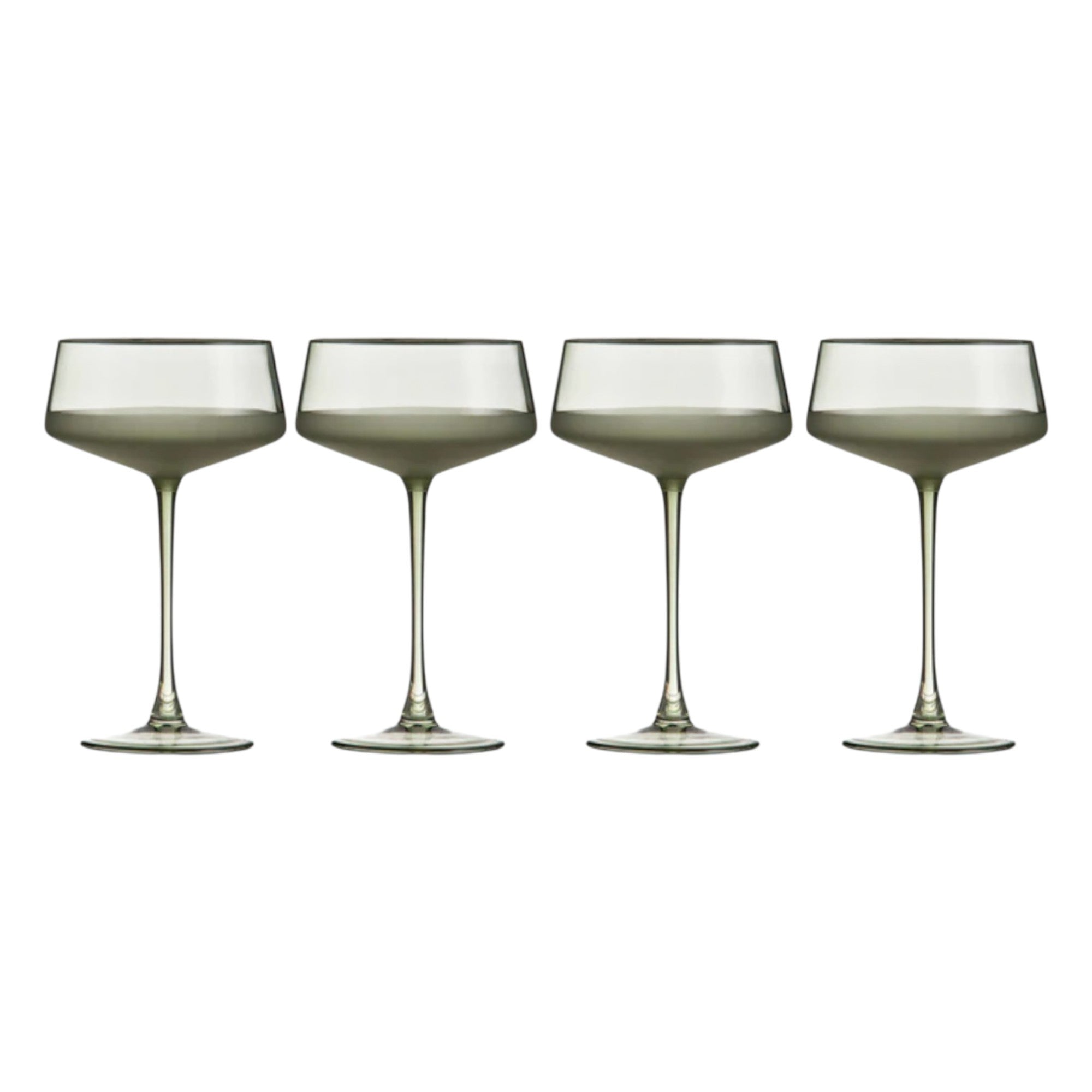 Panama Moss 4Pk Coupe Glass
