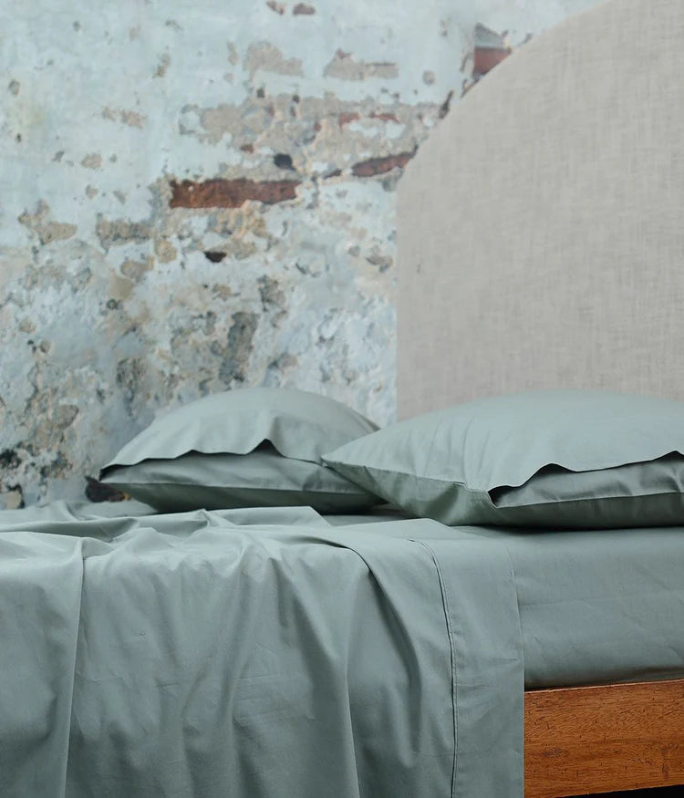MM Linen Pure Cotton 250TC Sheet Set Seagrass