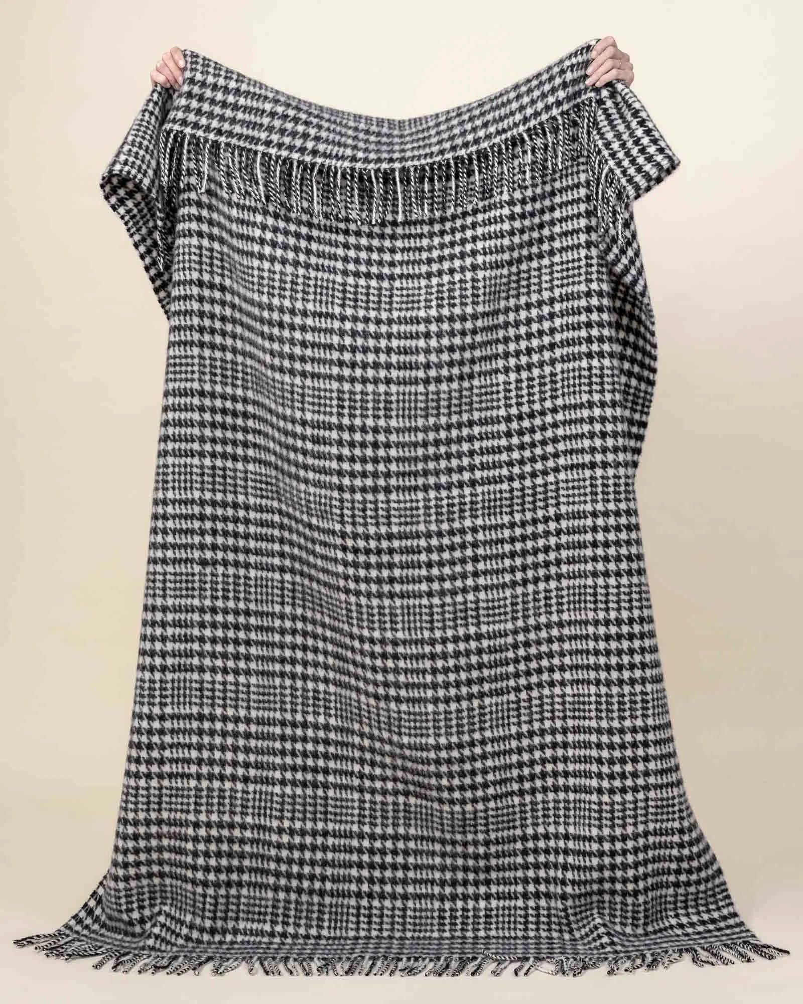 Weave Home Helmsdale Midnight Wool Throw Blanket
