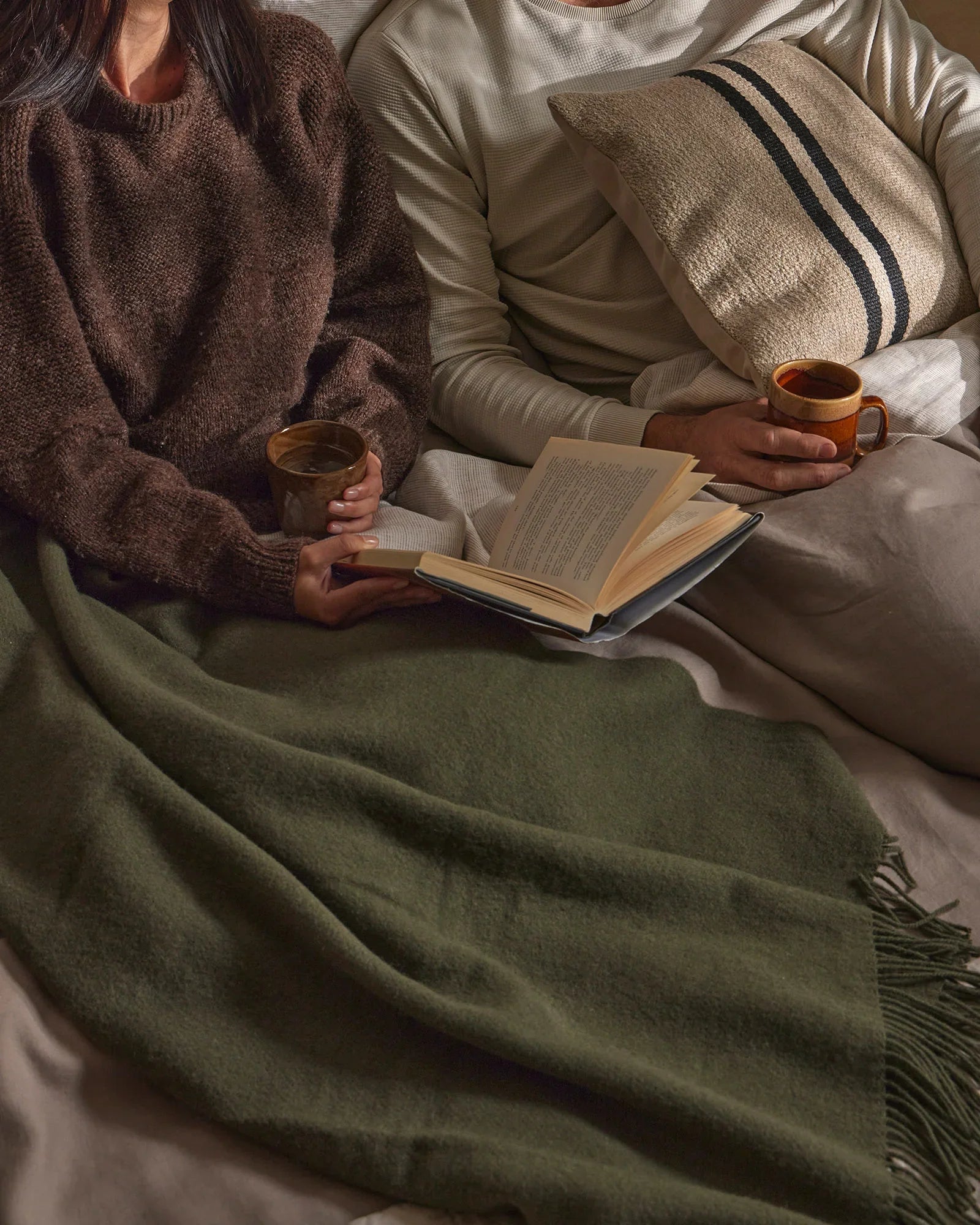 Weave Home Nevis Juniper Lambswool Throw Blanket