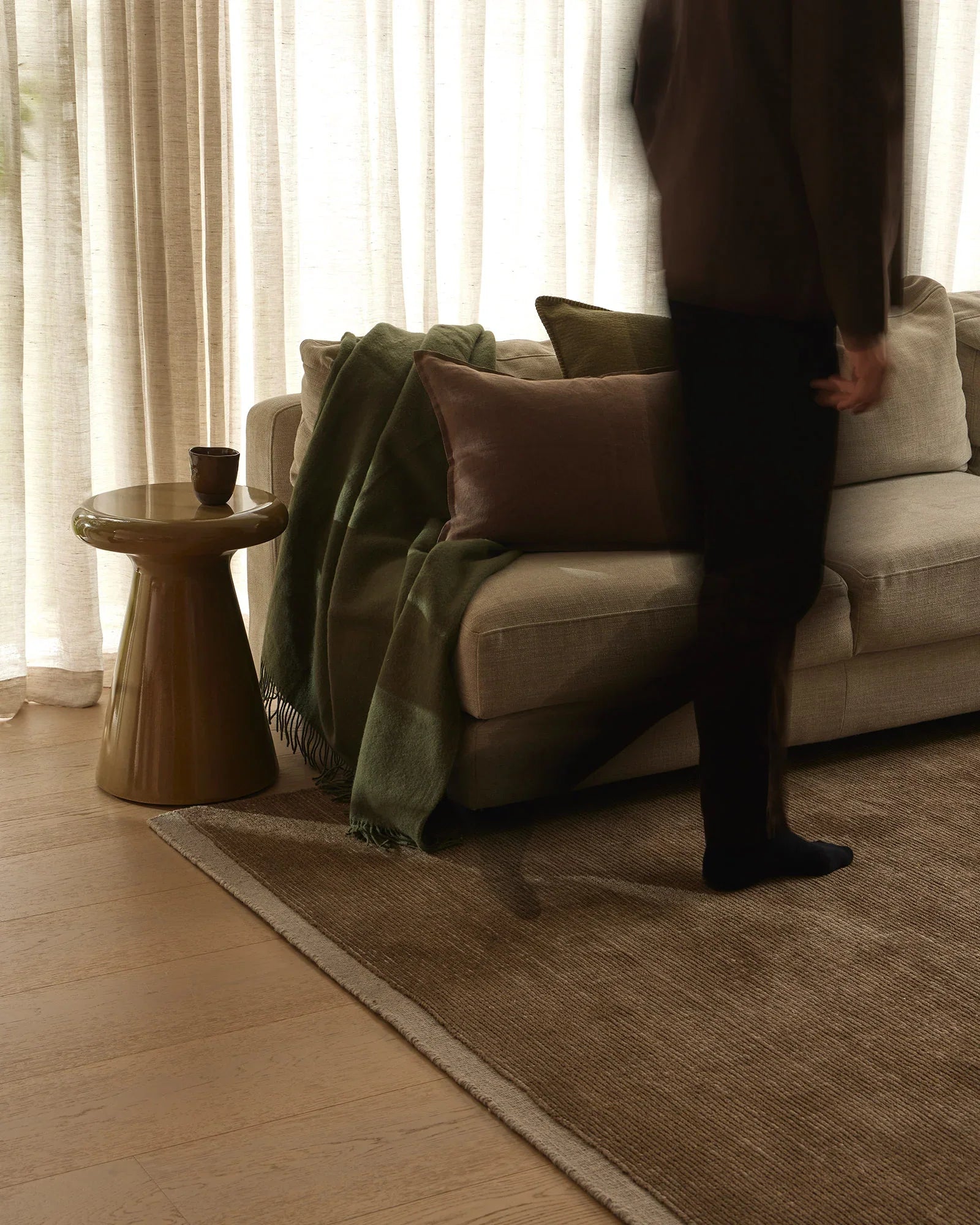 Weave Home Nevis Juniper Lambswool Throw Blanket