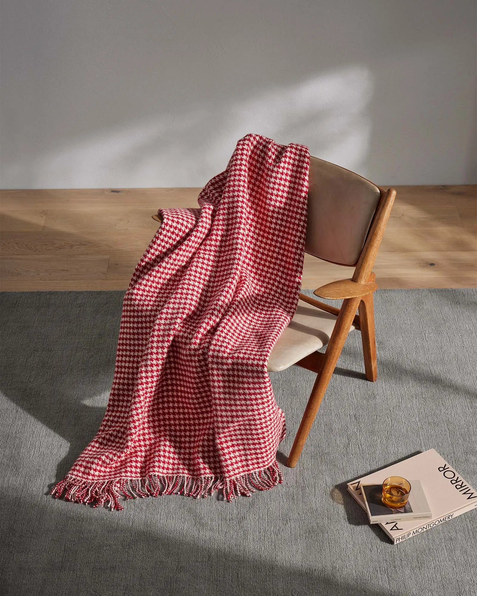 Weave Home Huxter Rouge Wool Throw Blanket