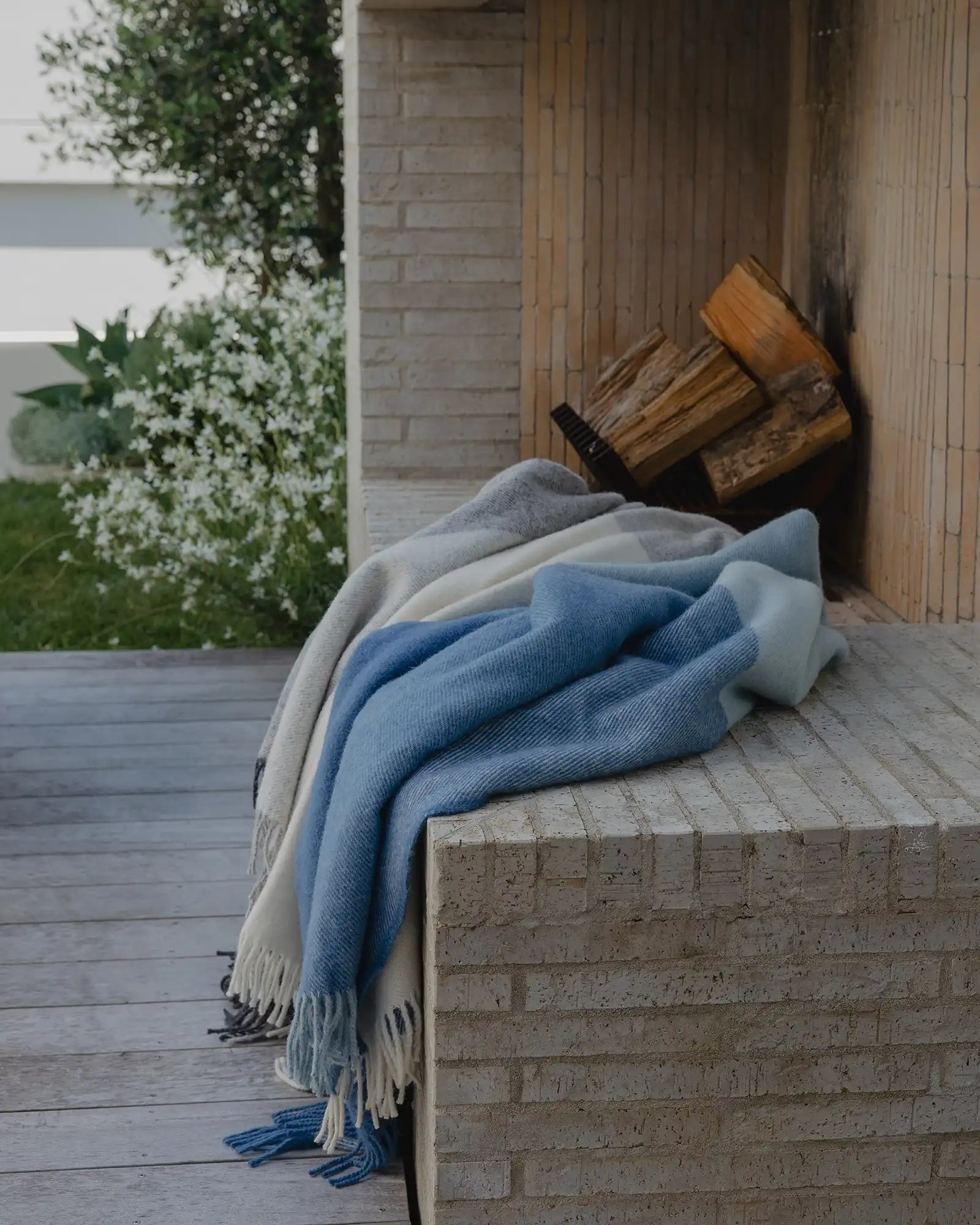 Weave Home Bayswater Breeze Wool Throw Blanket