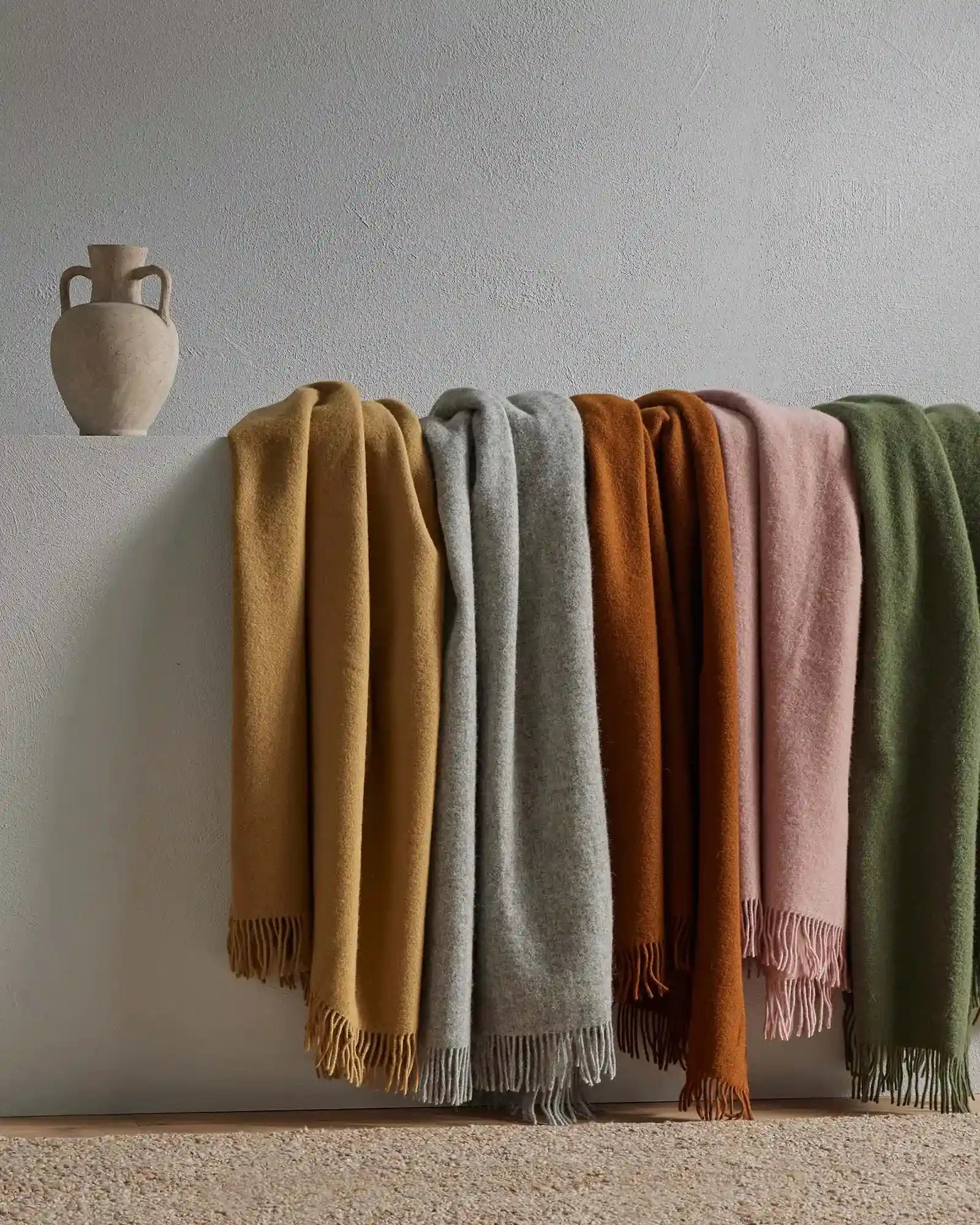 Weave Home Nevis Rose Lambswool Throw