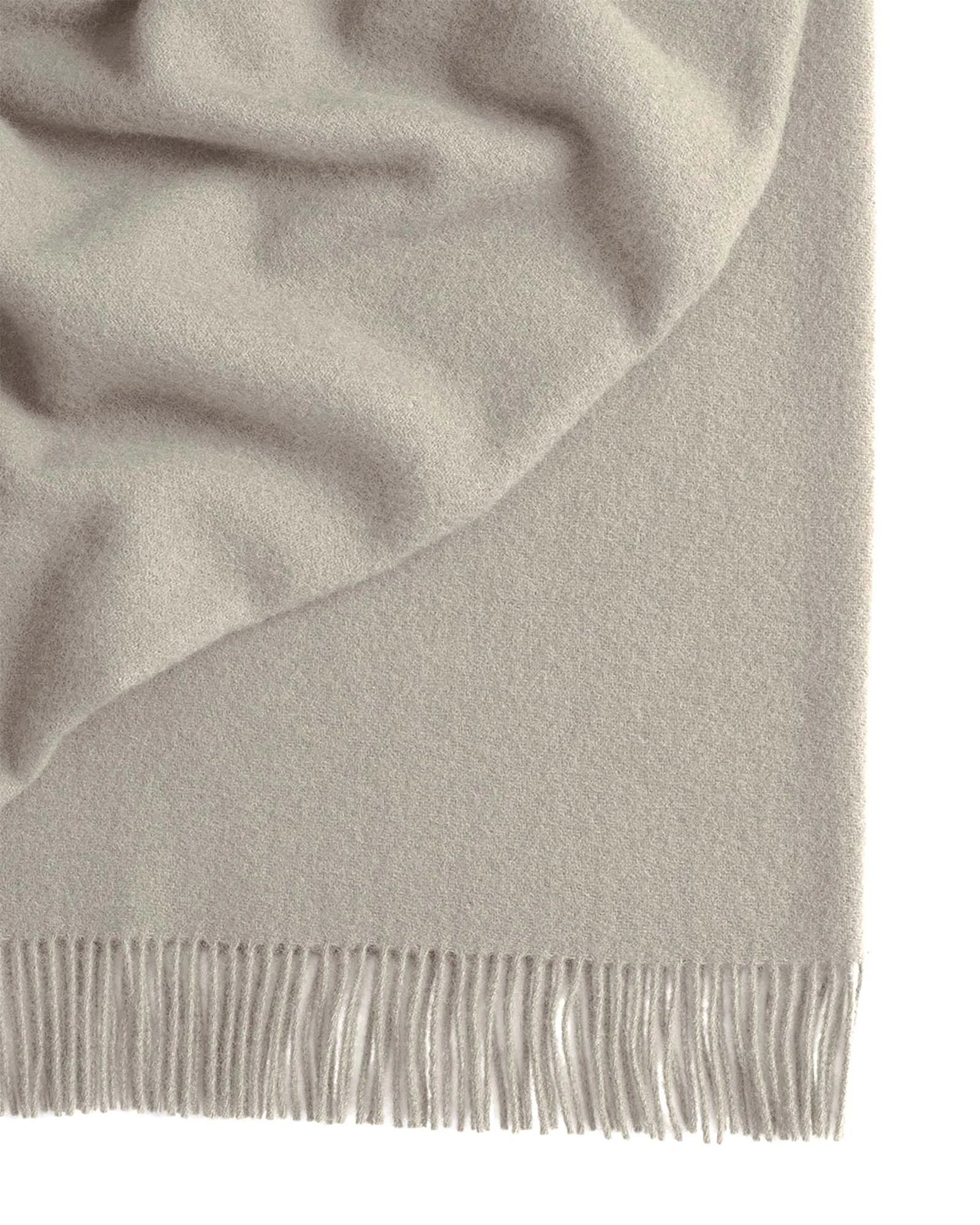 Weave Home Nevis Limestone Wool Throw Blanket