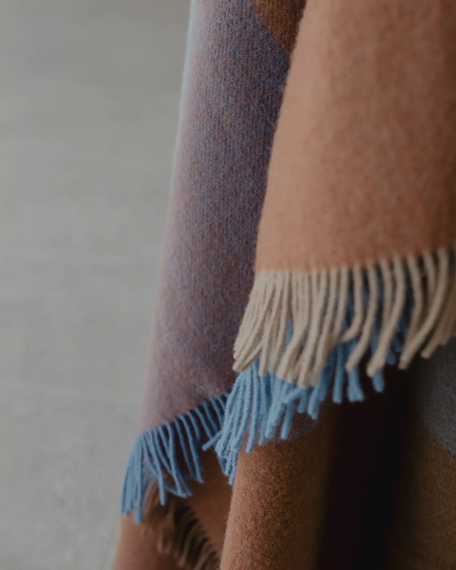 Weave Home Brookside Ocean Wool Throw Blanket