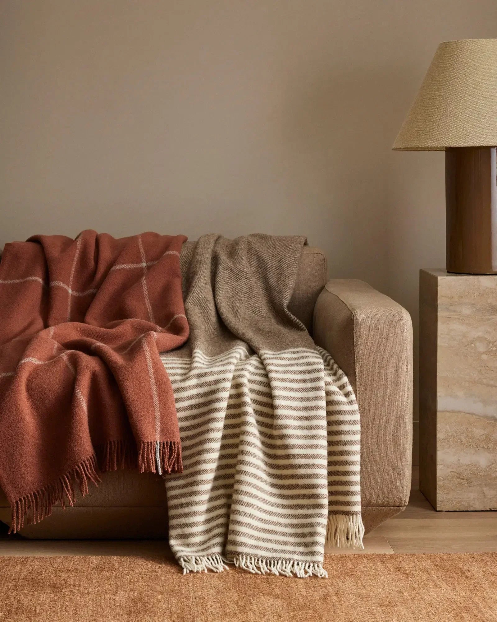 Weave Home Ranfurly Earth Wool Throw Blanket