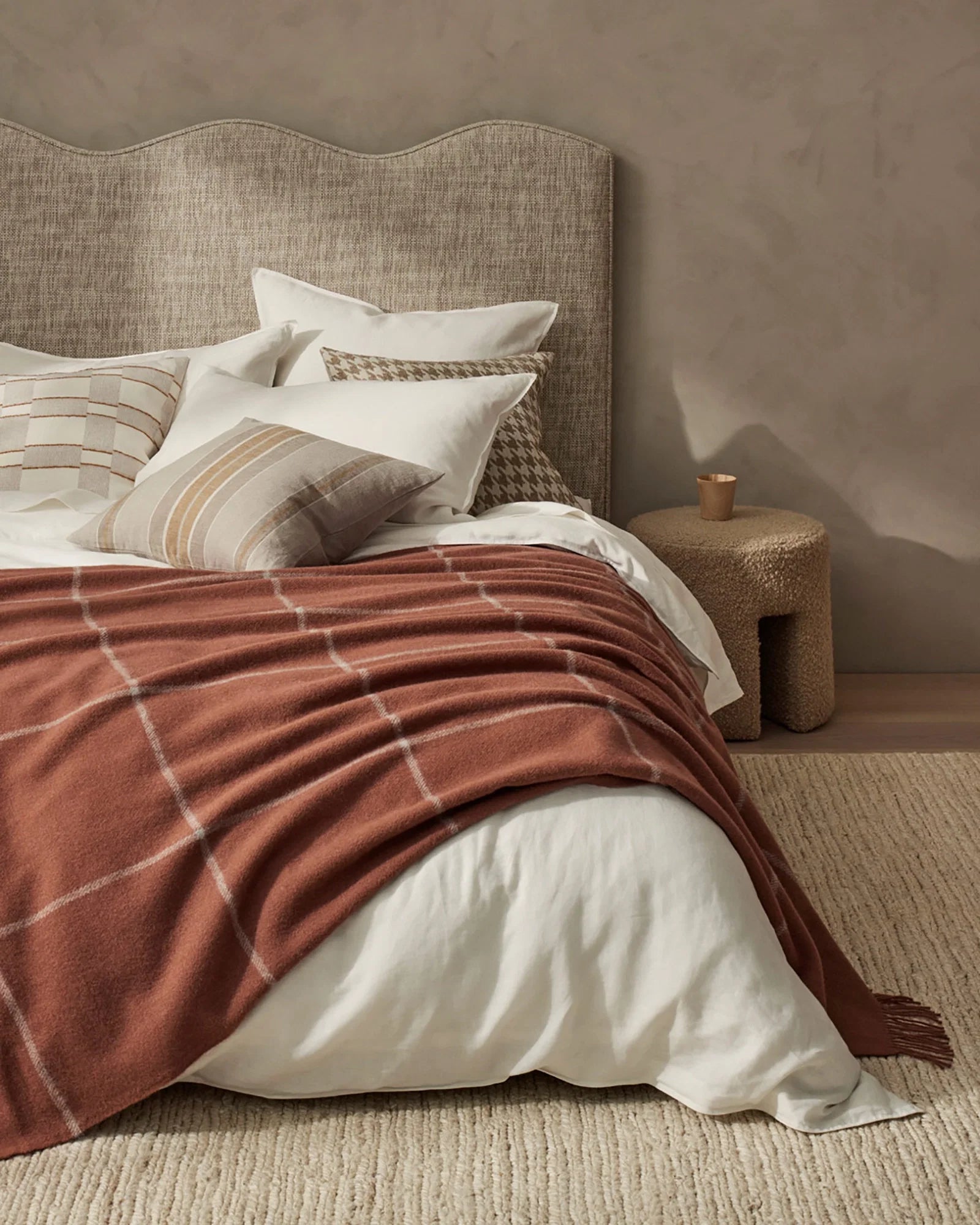 Weave Home Ranfurly Earth Wool Throw Blanket
