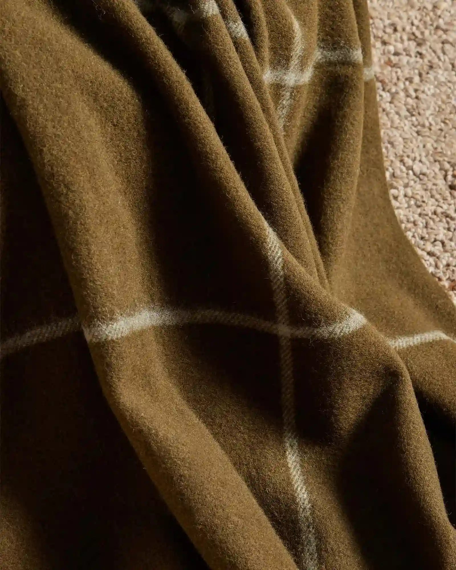 Weave Home Ranfurly Kelp Wool Throw Blanket