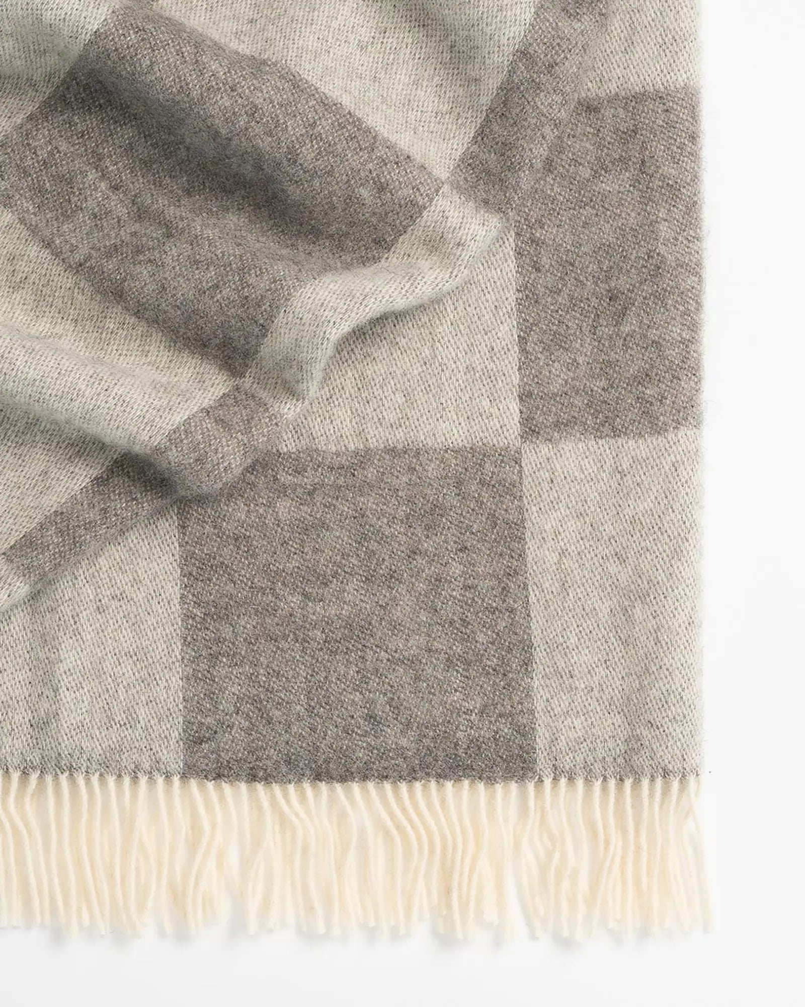 Weave Home Lake Hayes Ash Wool Throw Blanket