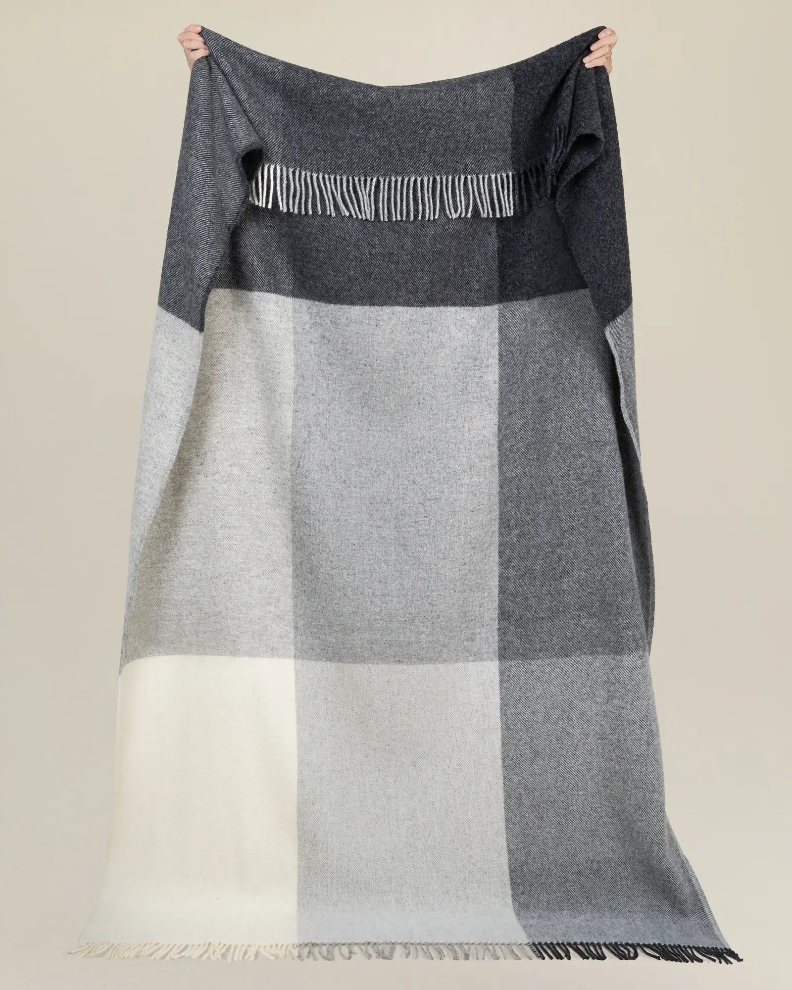Weave Home Bayswater Wool Throw in Charcoal