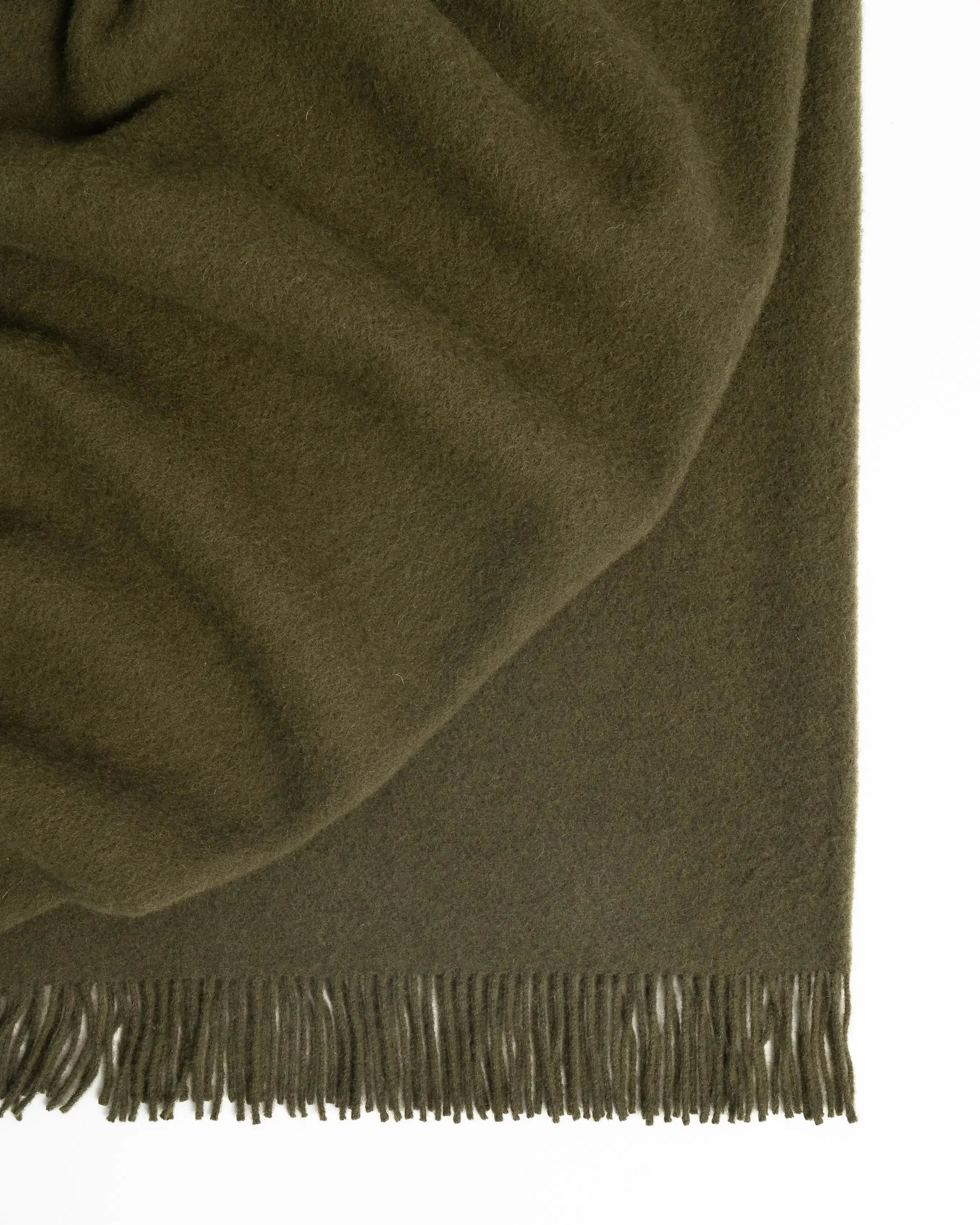Weave Home Nevis Kelp Wool Throw Blanket