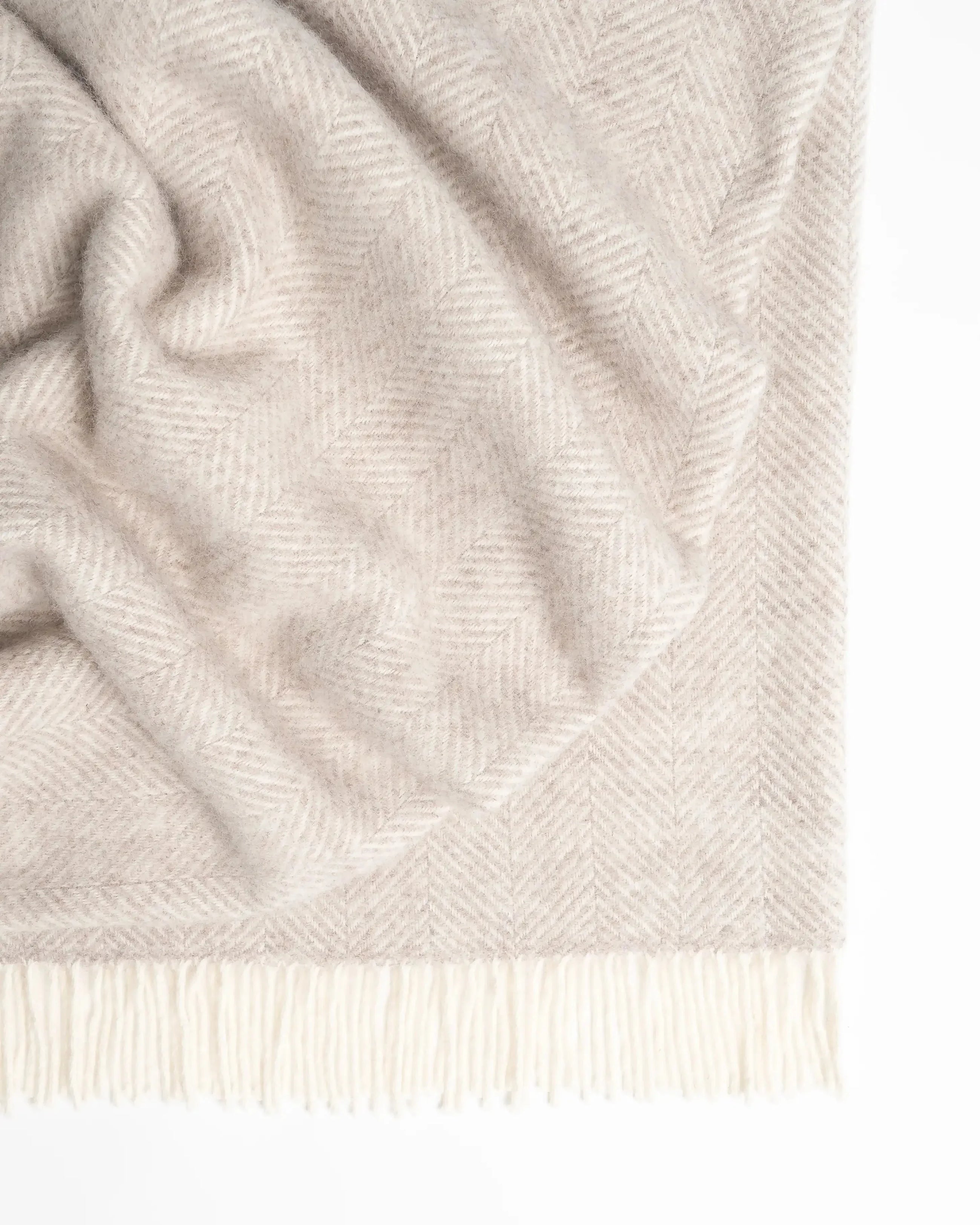 Weave Home Magnus Quartz Wool Throw Blanket
