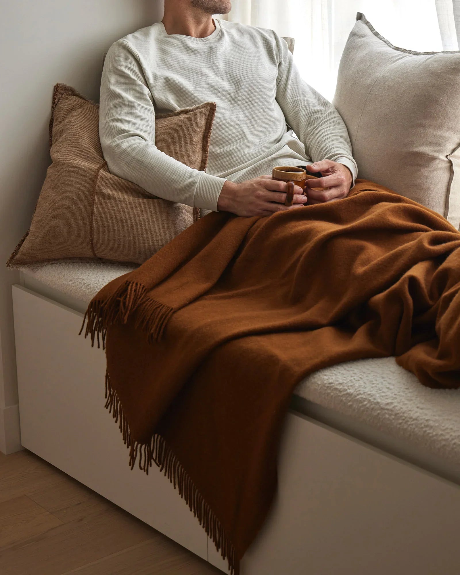 Weave Home Nevis Spice Wool Throw Blanket