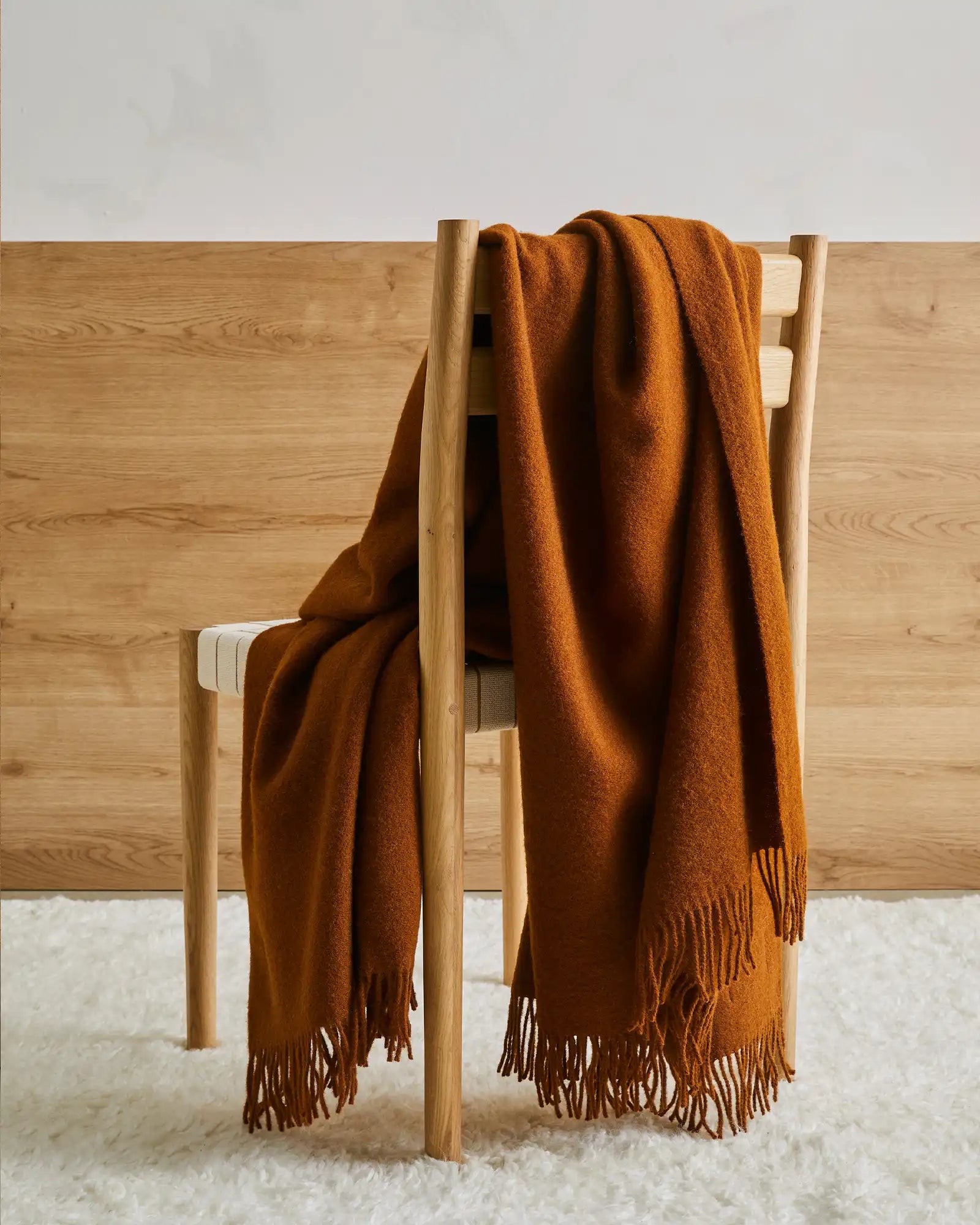 Weave Home Nevis Spice Wool Throw Blanket
