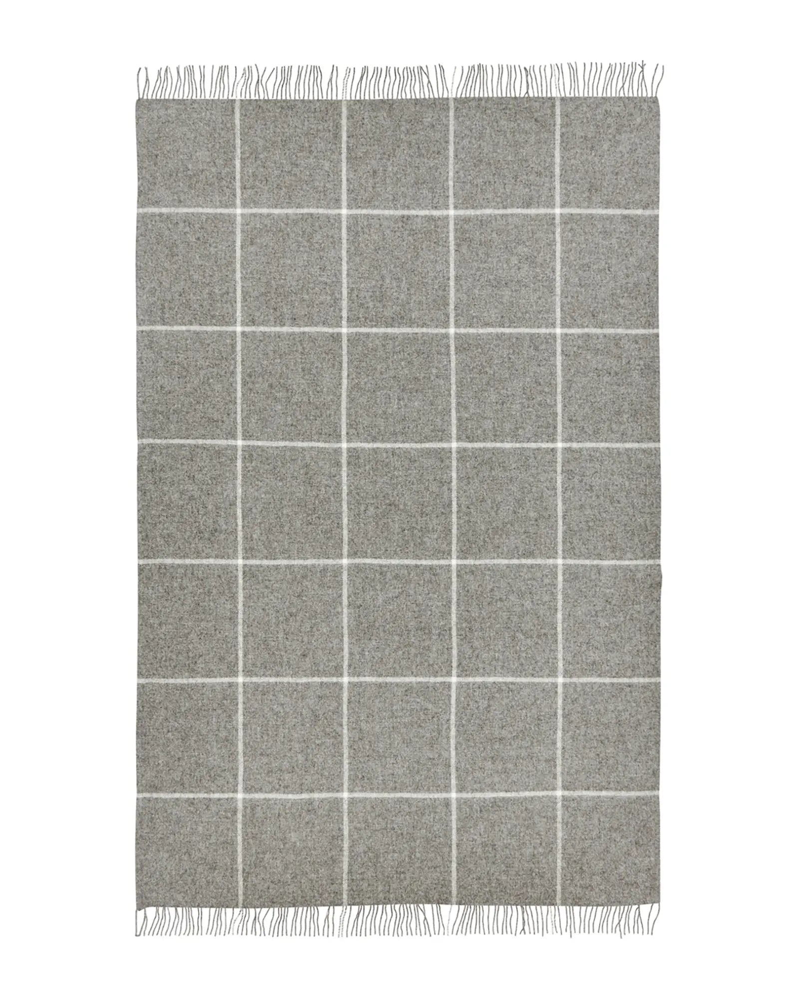 Weave Home Ranfurly Charcoal Wool Throw Blanket