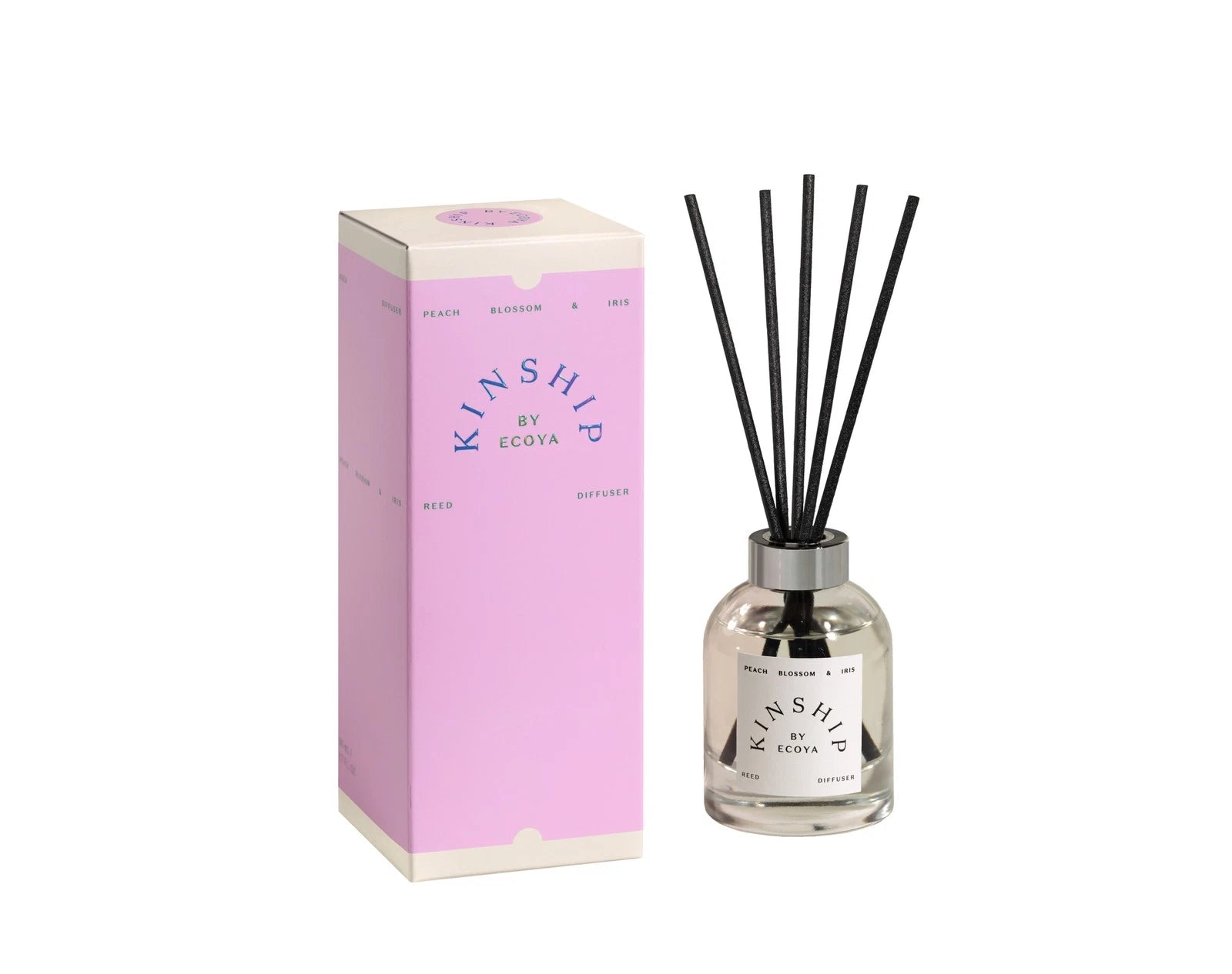 Ecoya Mini Candle & Diffuser Gift Set - Peach Blossom & Iris