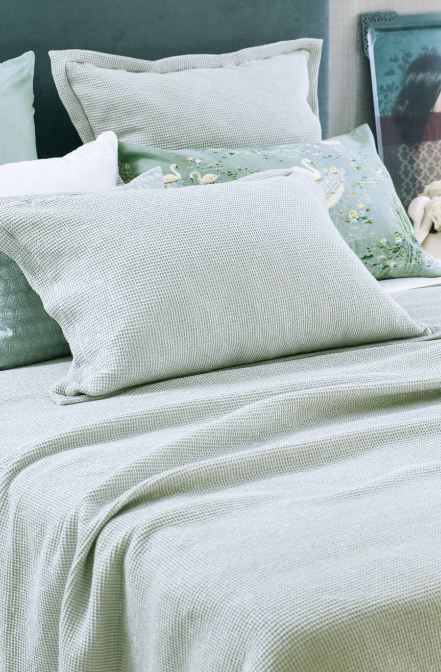 Sottobosco Pale Ocean Bedspread
