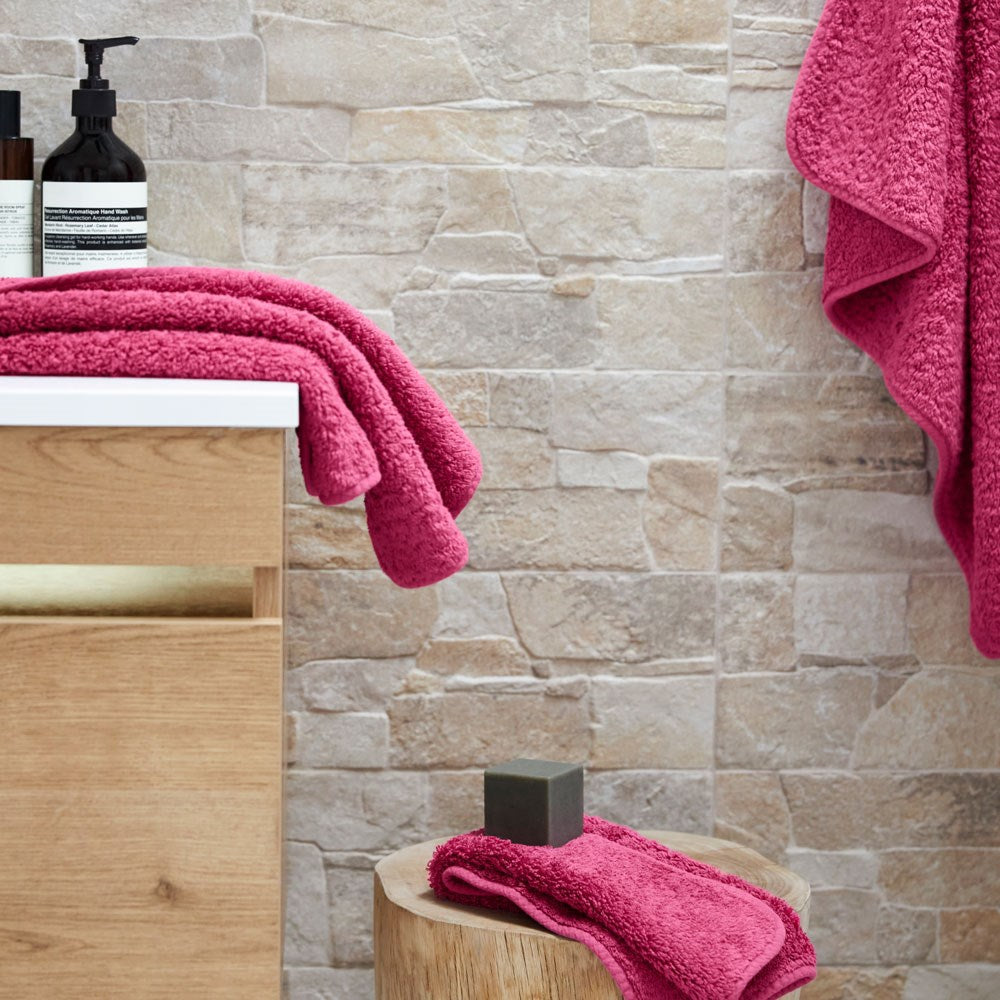 Super Pile Cotton Hand Towel - Fuschia