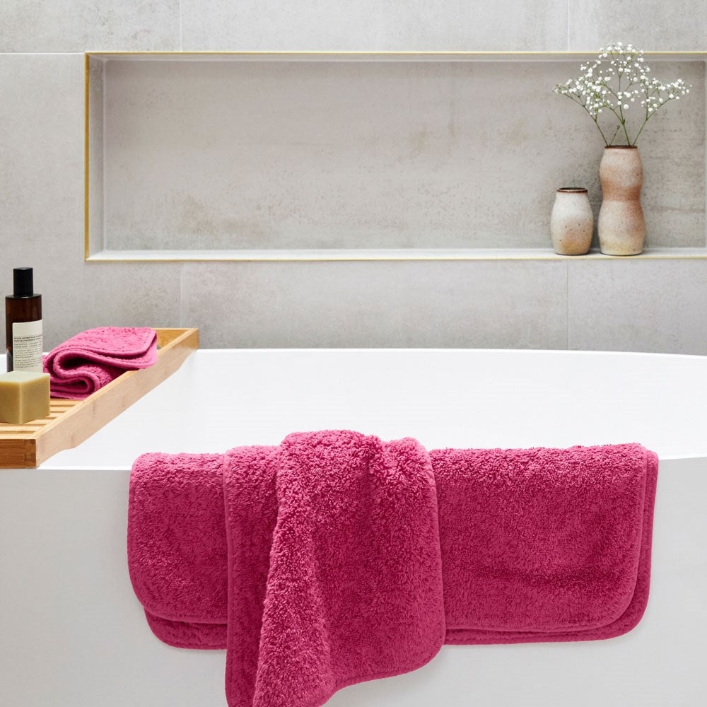 Super Pile Cotton Bath Sheet - Fuchsia