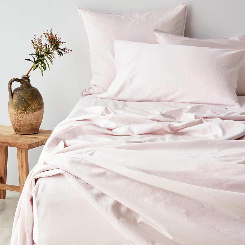 Soft Washed Cotton Sheet Set - Peony