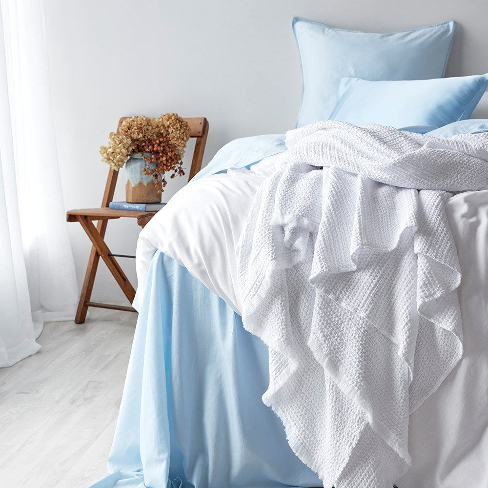 Soft Washed Cotton Sheet Set - Powder