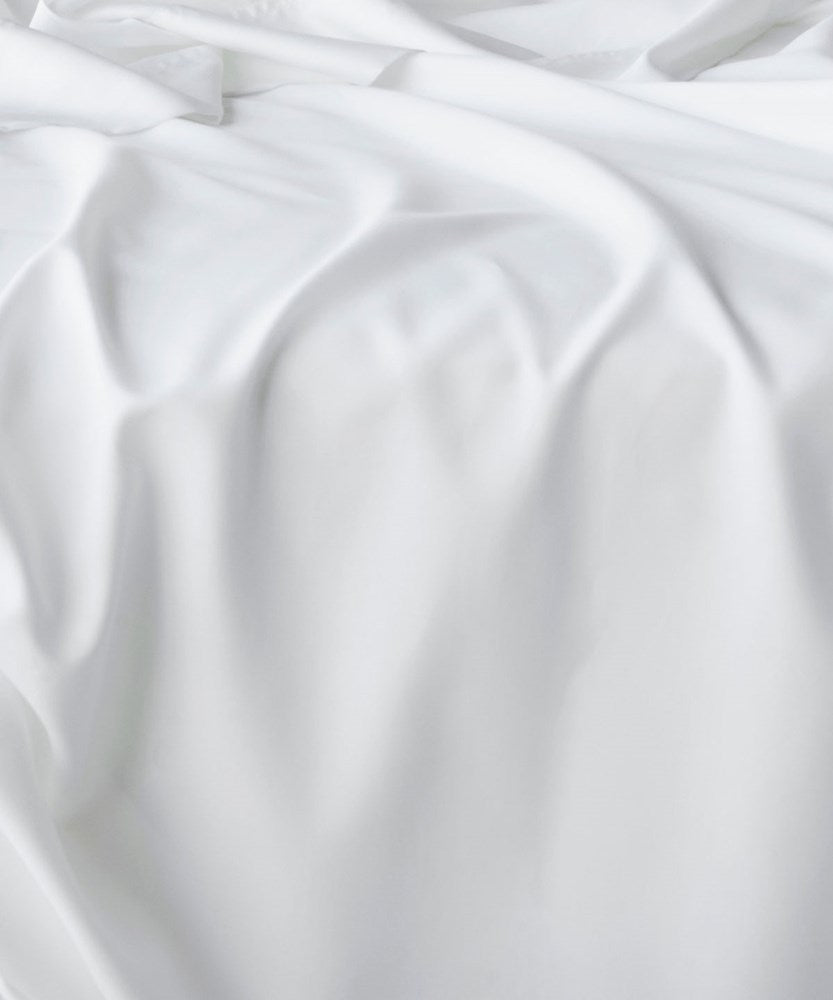 Bamboo Cotton Flat Sheet - White
