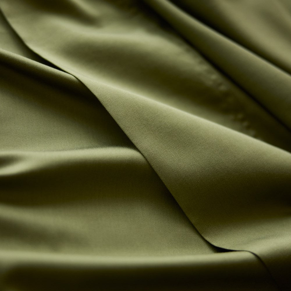 Bamboo Cotton Flat Sheet - Olive