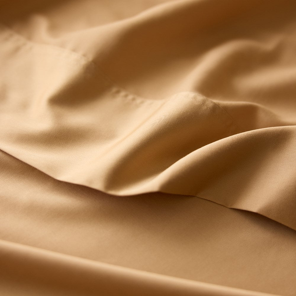 Bamboo Cotton Flat Sheet - Almond