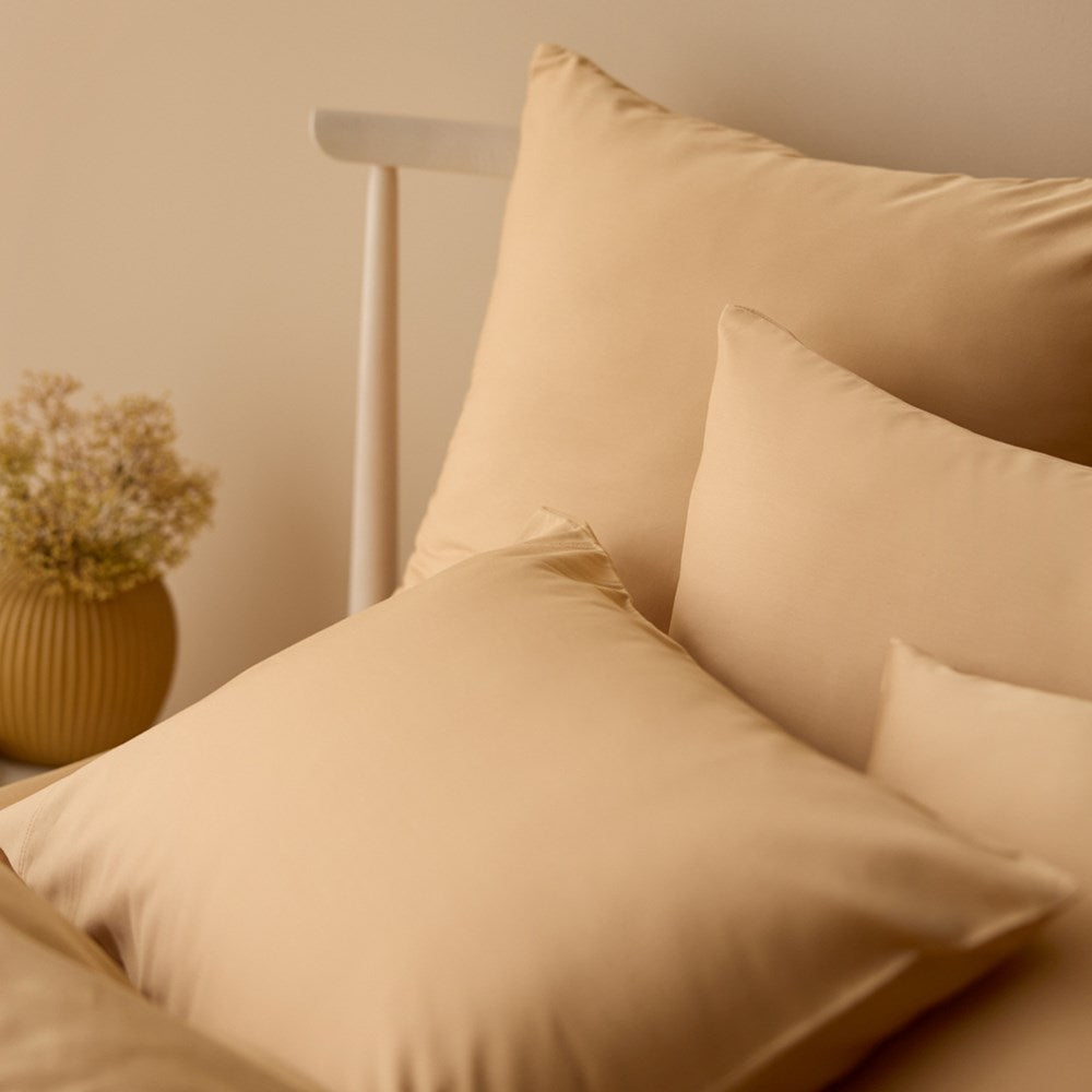 Bamboo Cotton Flat Sheet - Almond