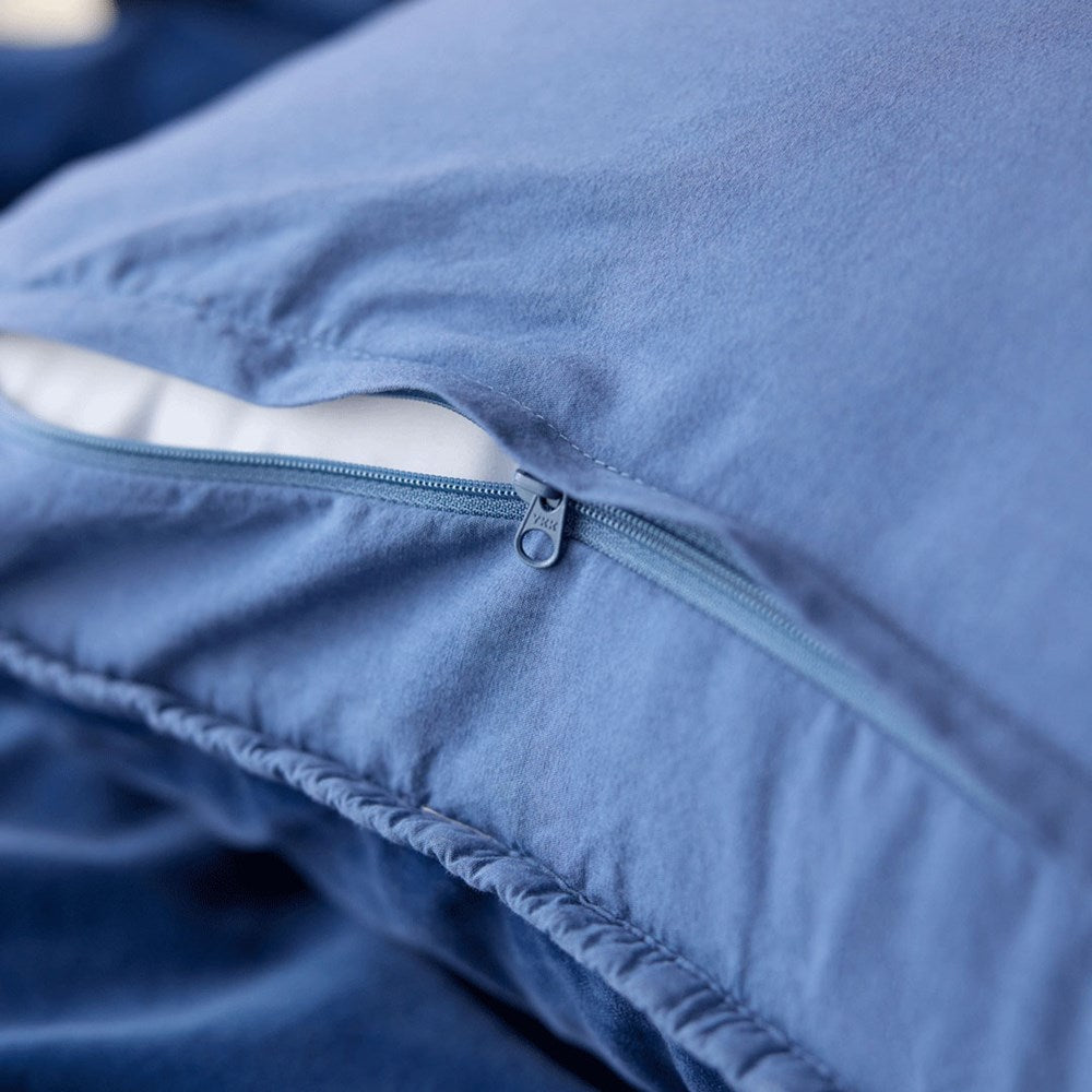 Venus Cotton Velvet Cushion & King Cover - Denim