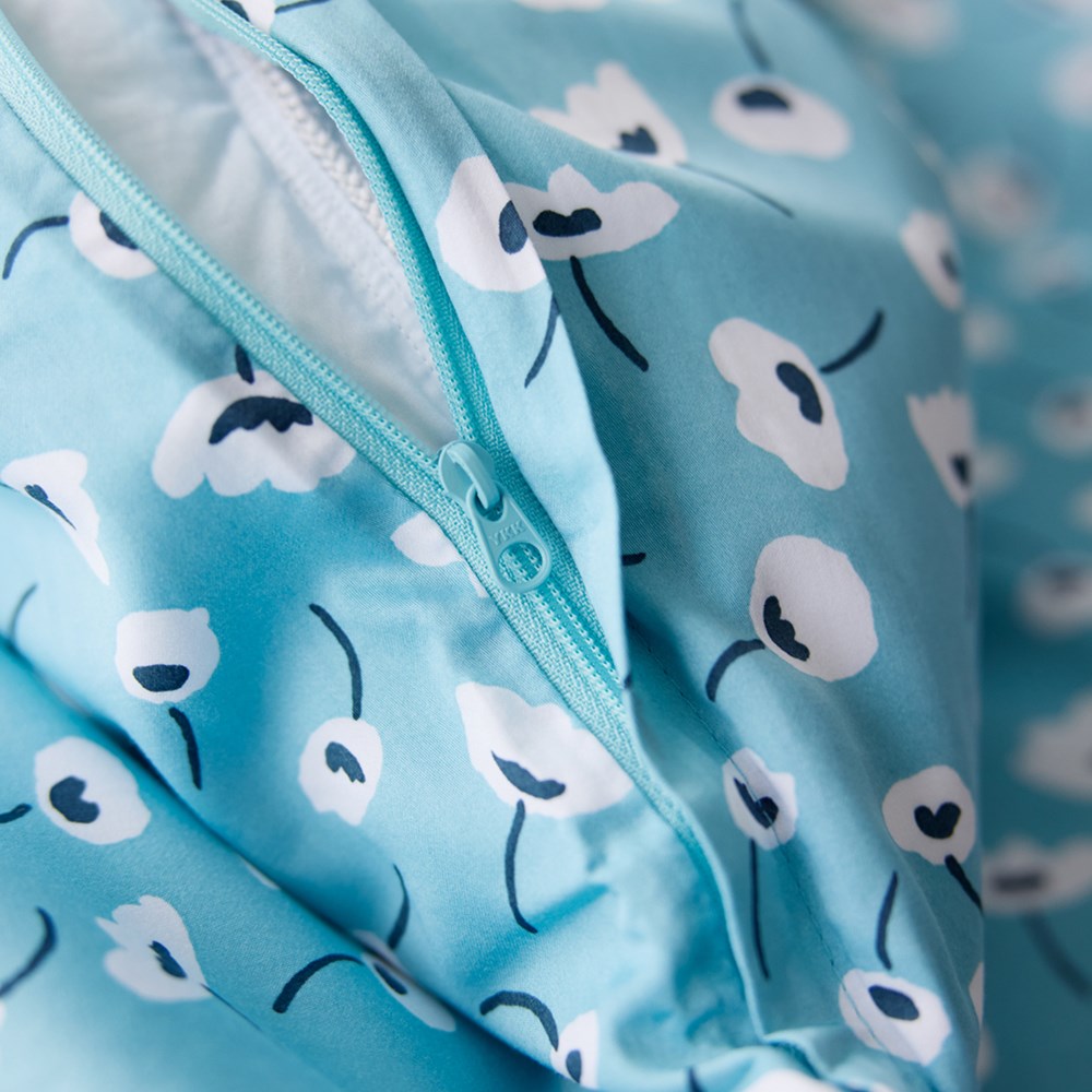 Bamboo Cotton Euro Pillowcase - Mina Blue