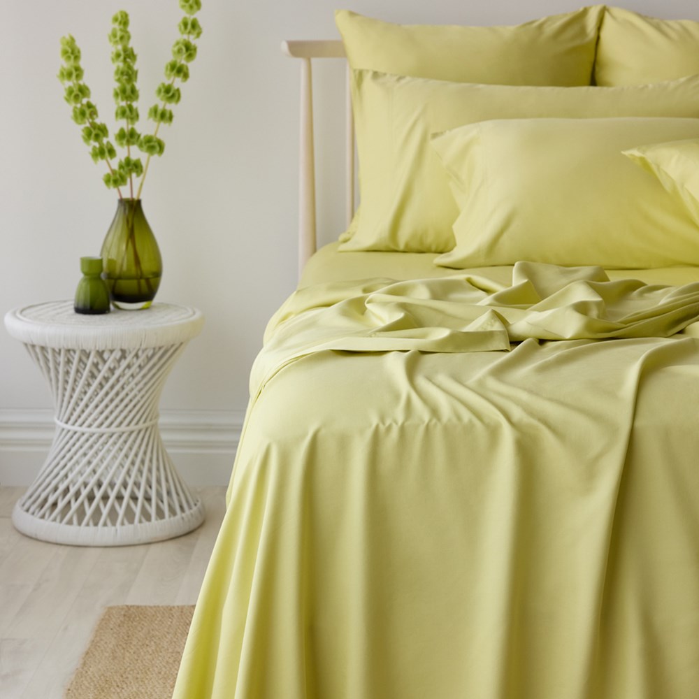 Bamboo Cotton Flat Sheet - Butter