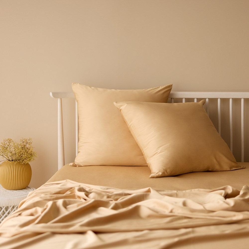 Bamboo Cotton Euro Pillowcase - Almond