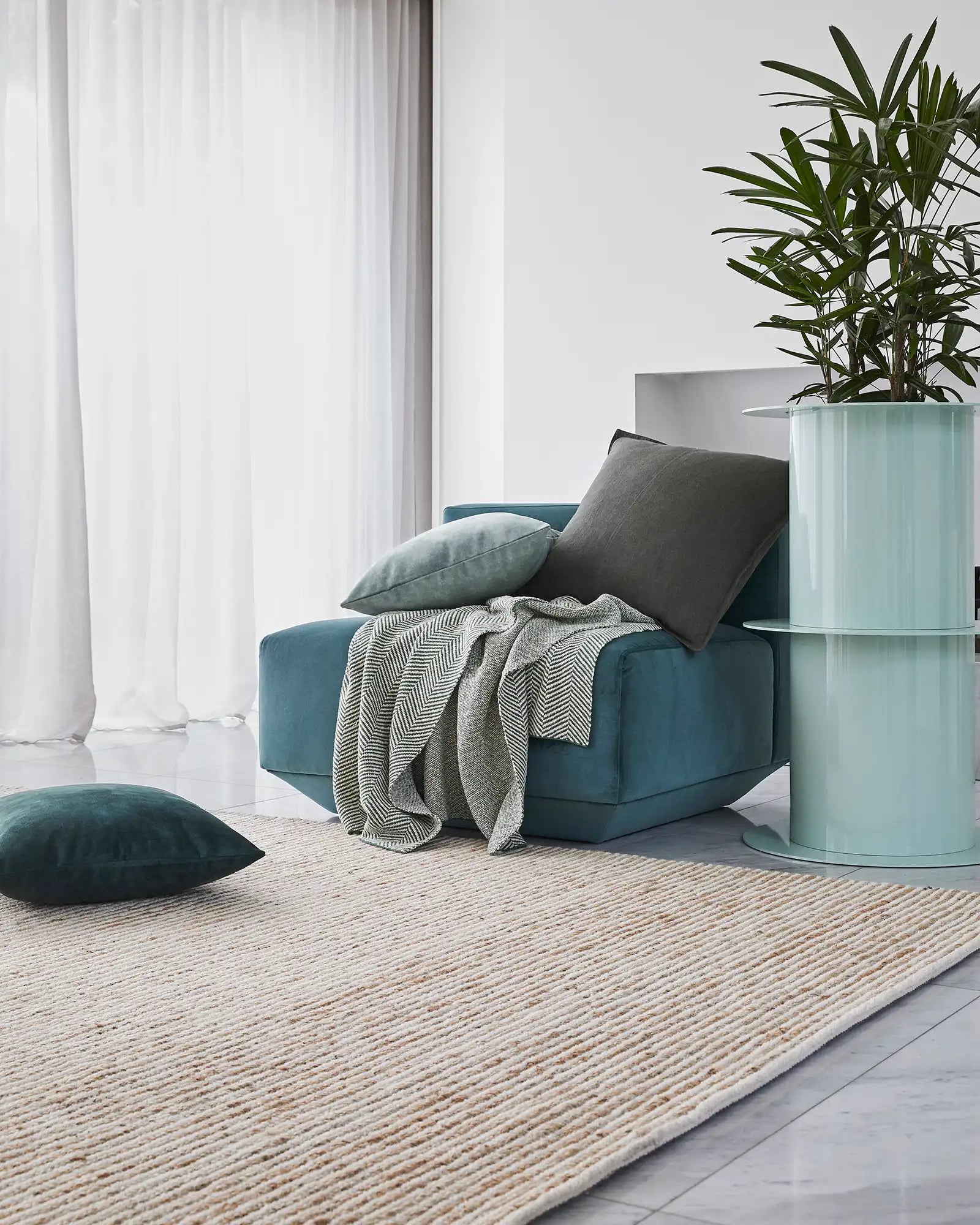 Weave Lisbon Seasalt Rug - Out of stock