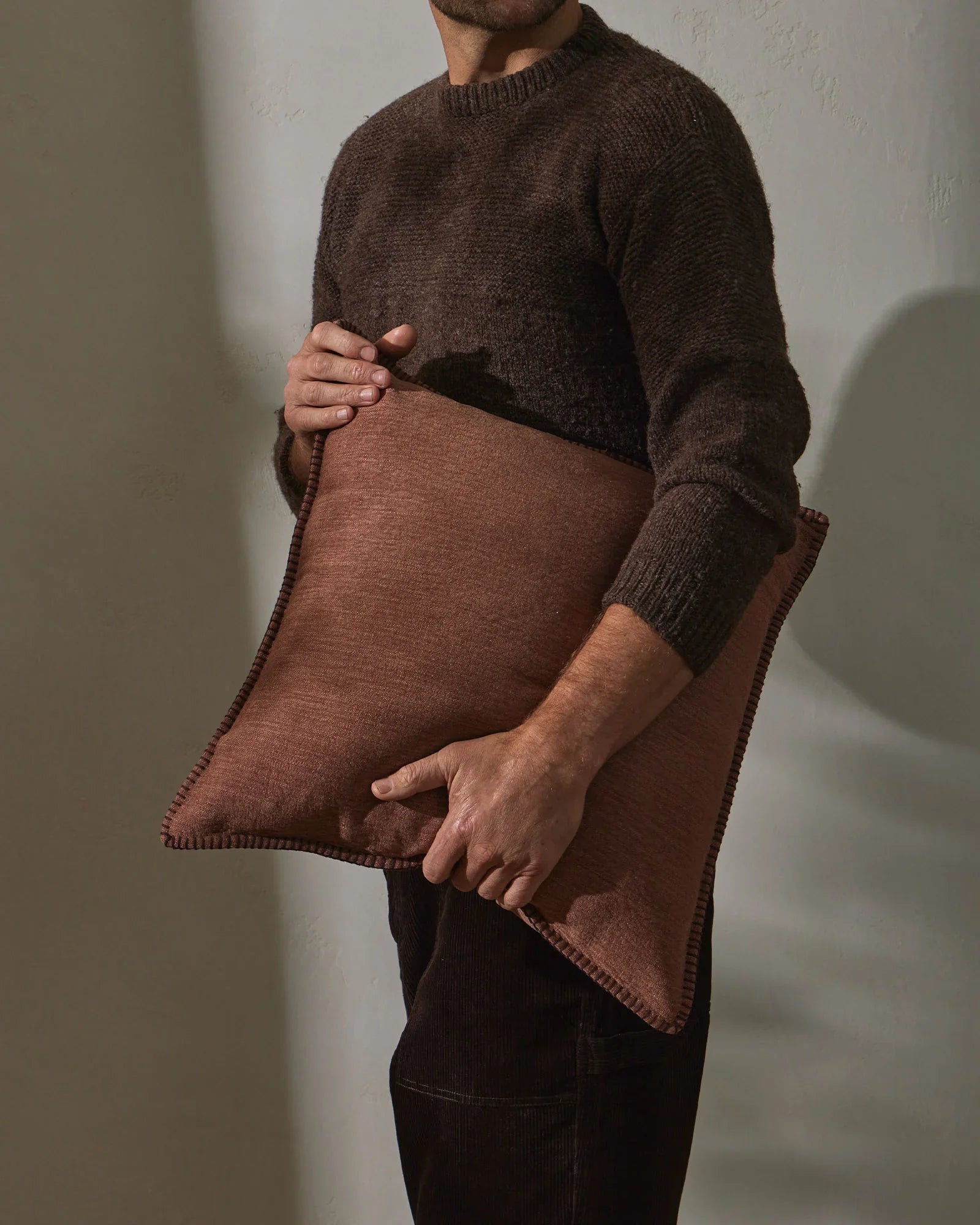 Weave Home Alba Two Tone Woven Cushion
