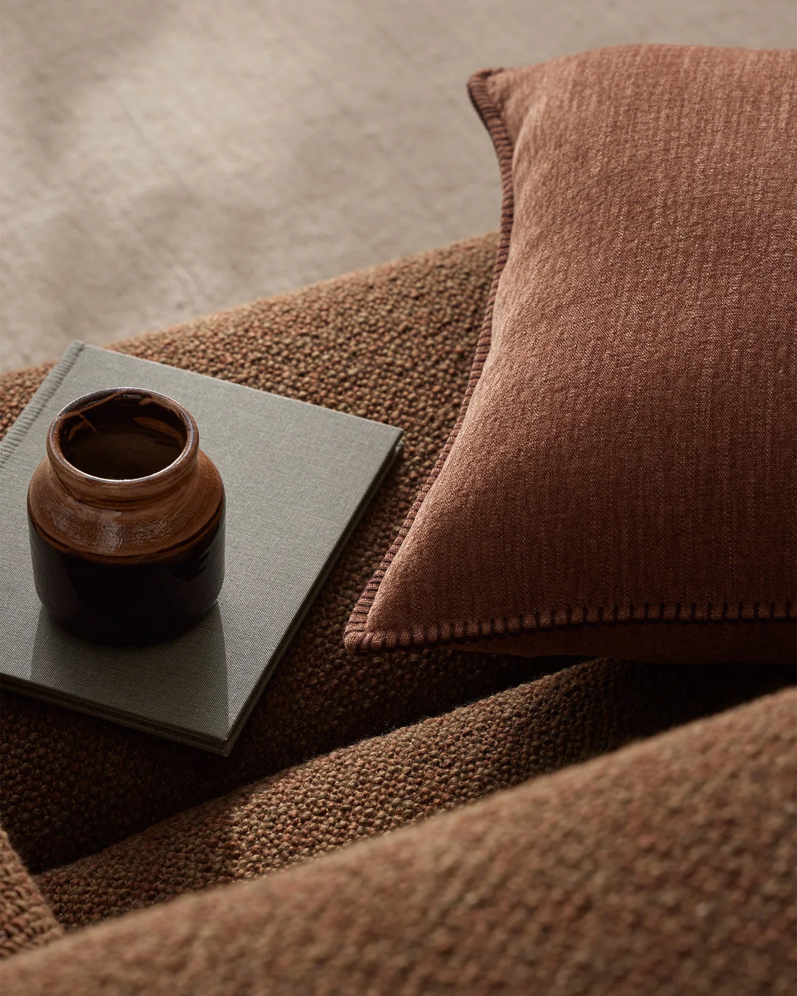 Weave Home Alba Two Tone Woven Cushion