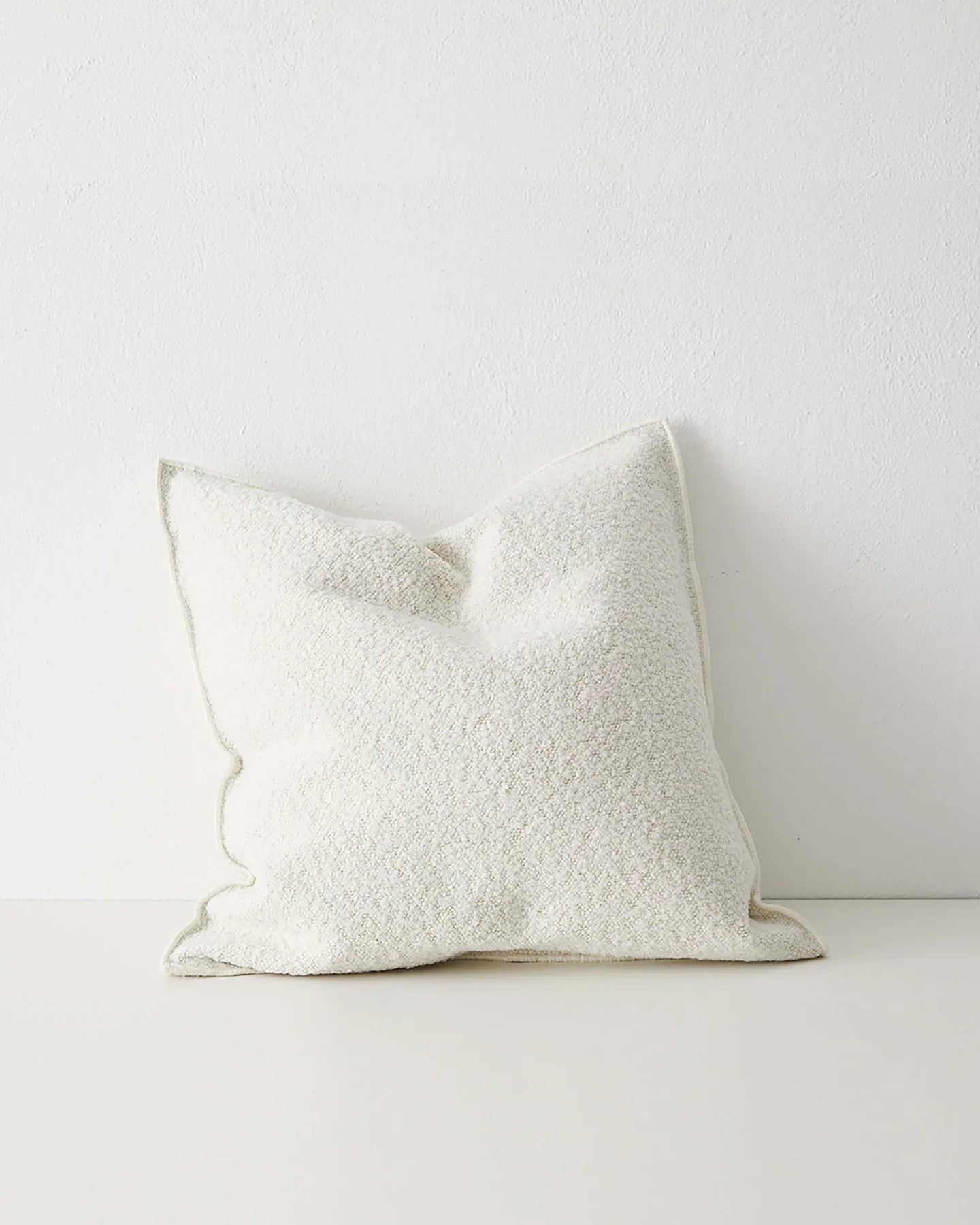 Weave Home Alberto Boucle Cushion Ivory
