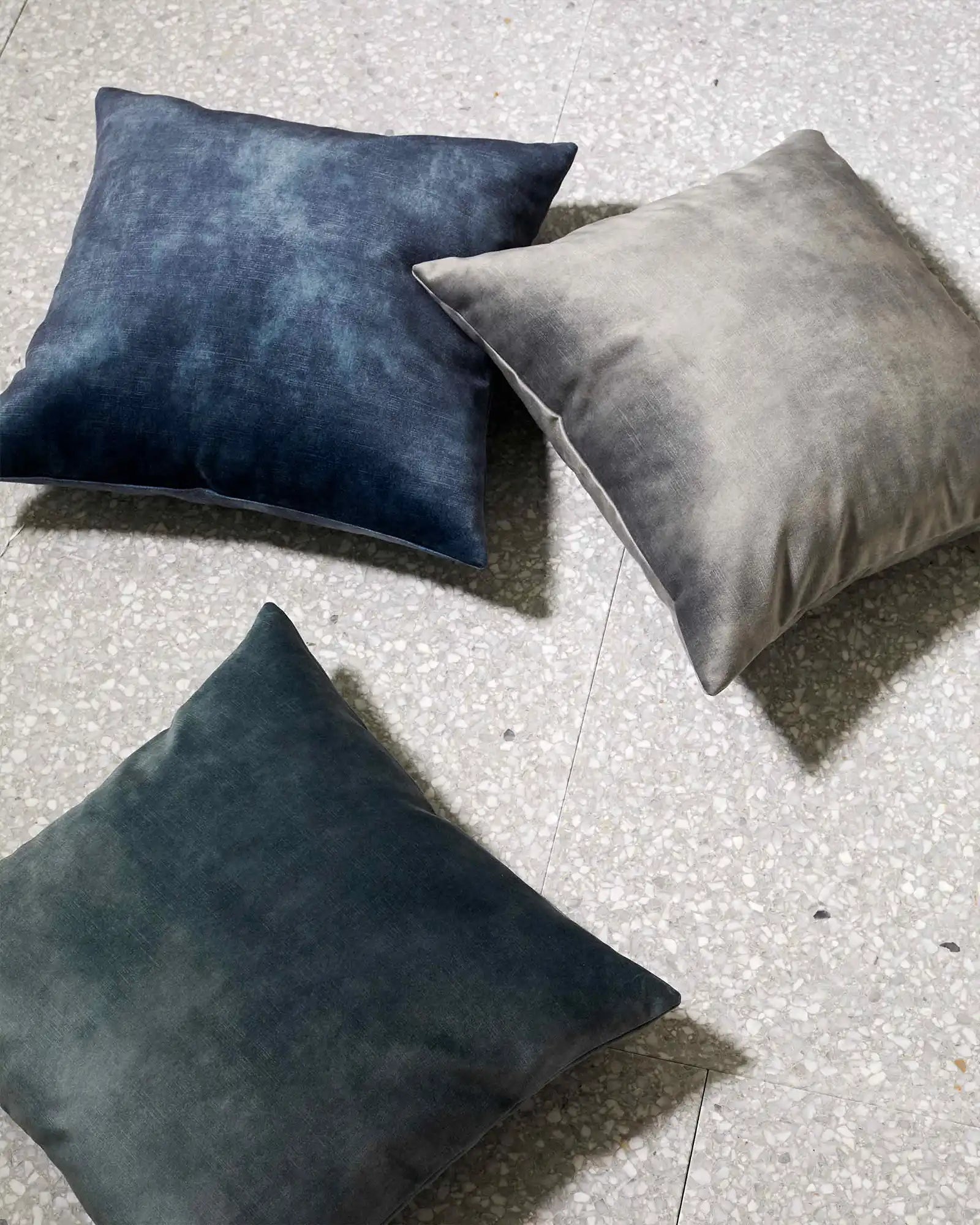 Weave Home Ava Velvet Cushion Atlantic