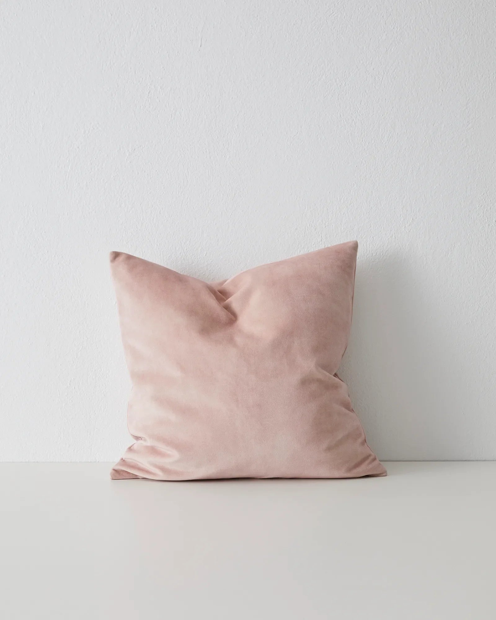 Weave Home Ava Velvet Cushion Blush