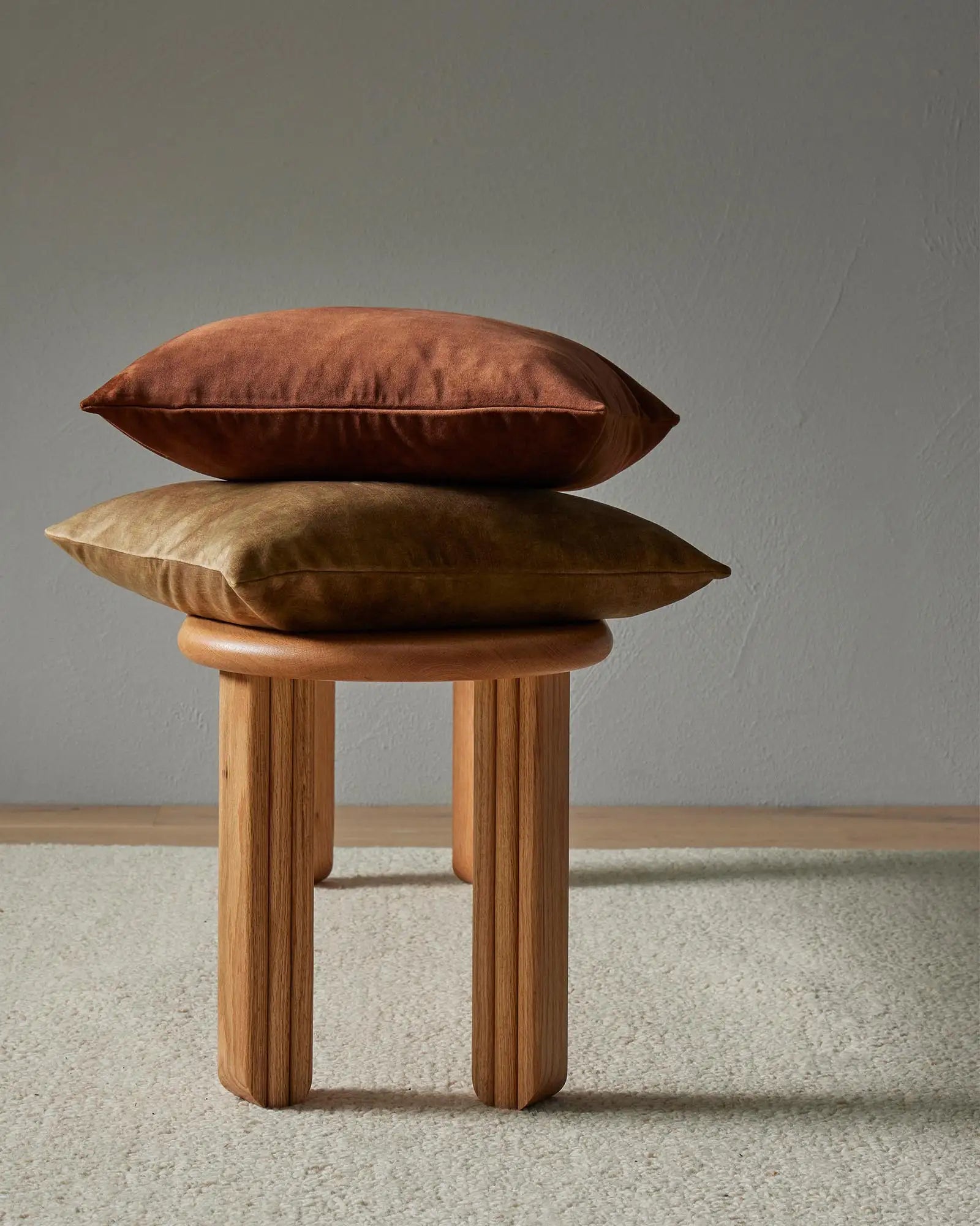 Weave Home Ava Velvet Cushion Cinnamon