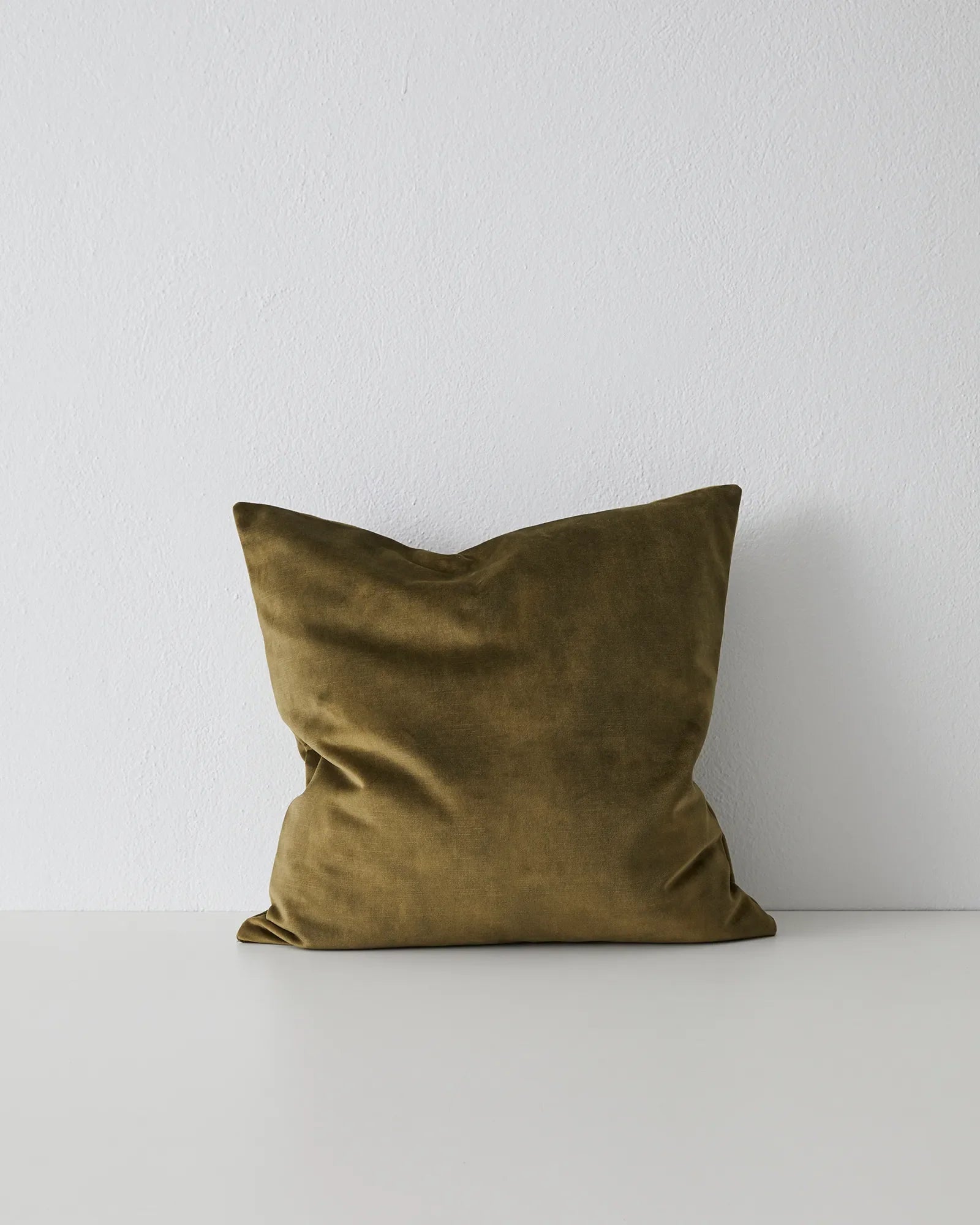 Weave Home Ava Velvet Look Cushion Moss