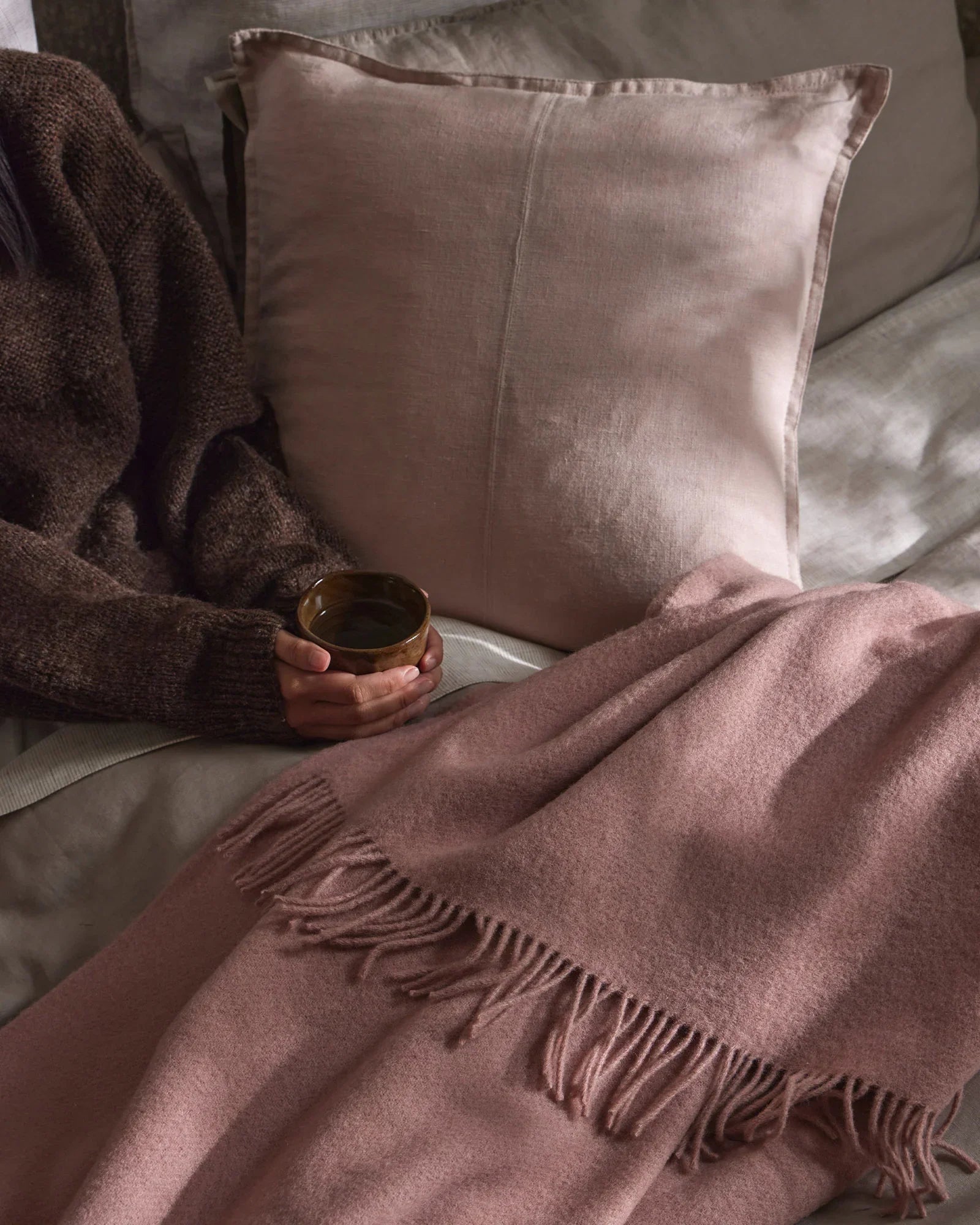 Weave Home Como Cushion Blush