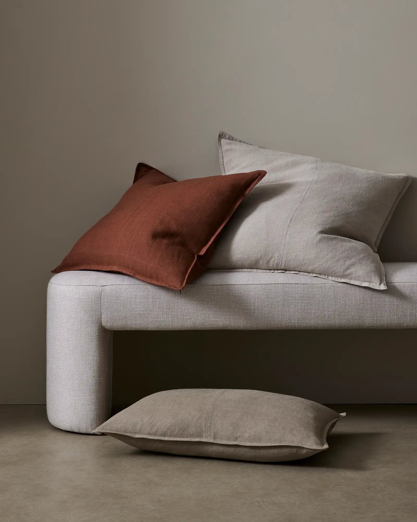 Weave Home Como Cushion Rosewood