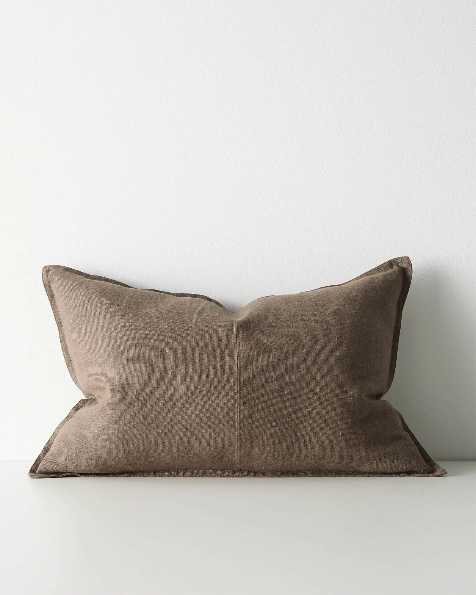 Weave Home Como European Linen Cushion Mocha