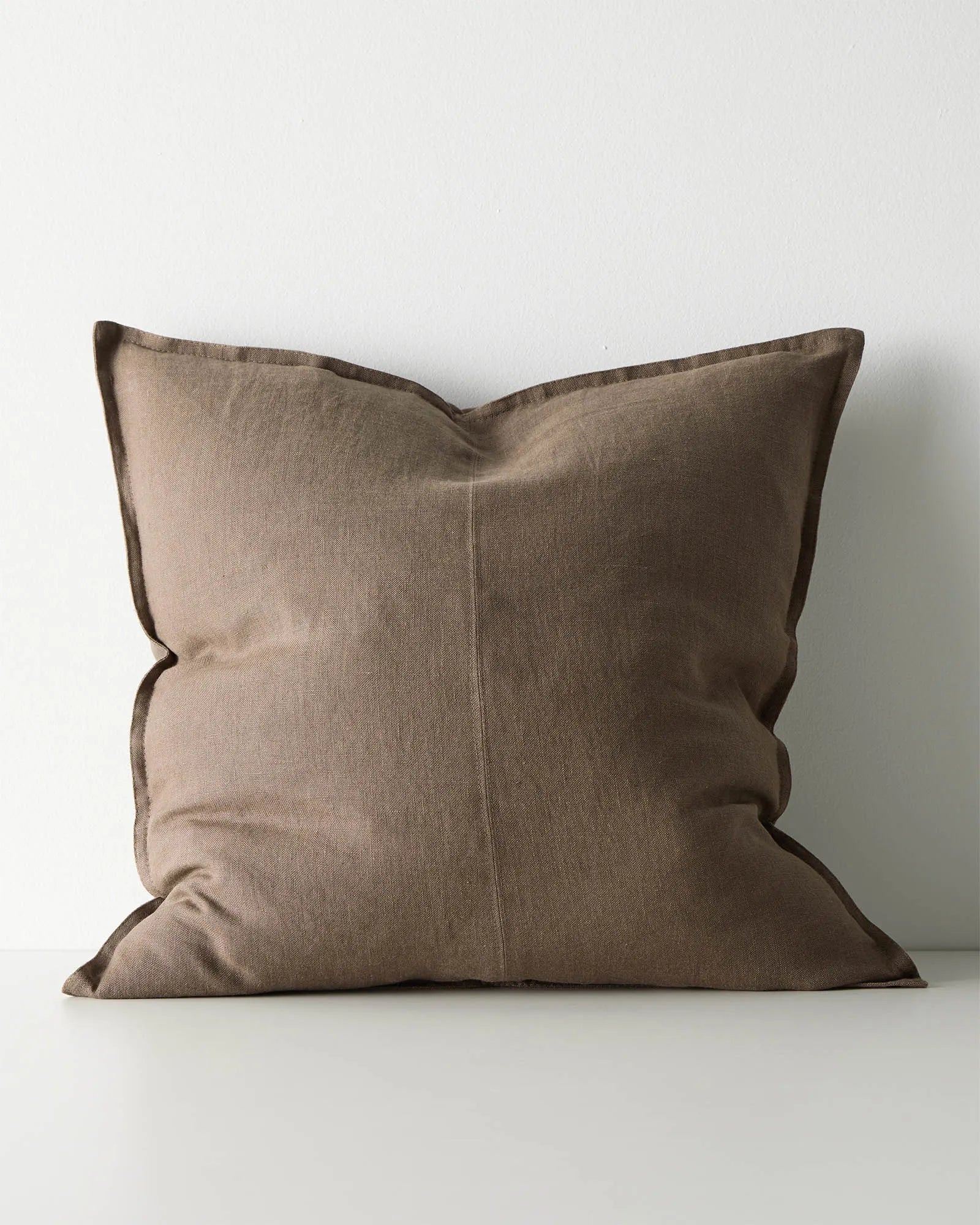 Weave Home Como European Linen Cushion Mocha