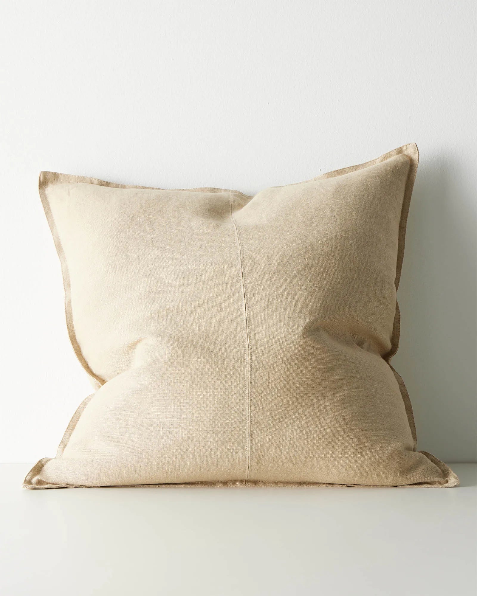 Weave Home Como European Linen Cushion Sandstone