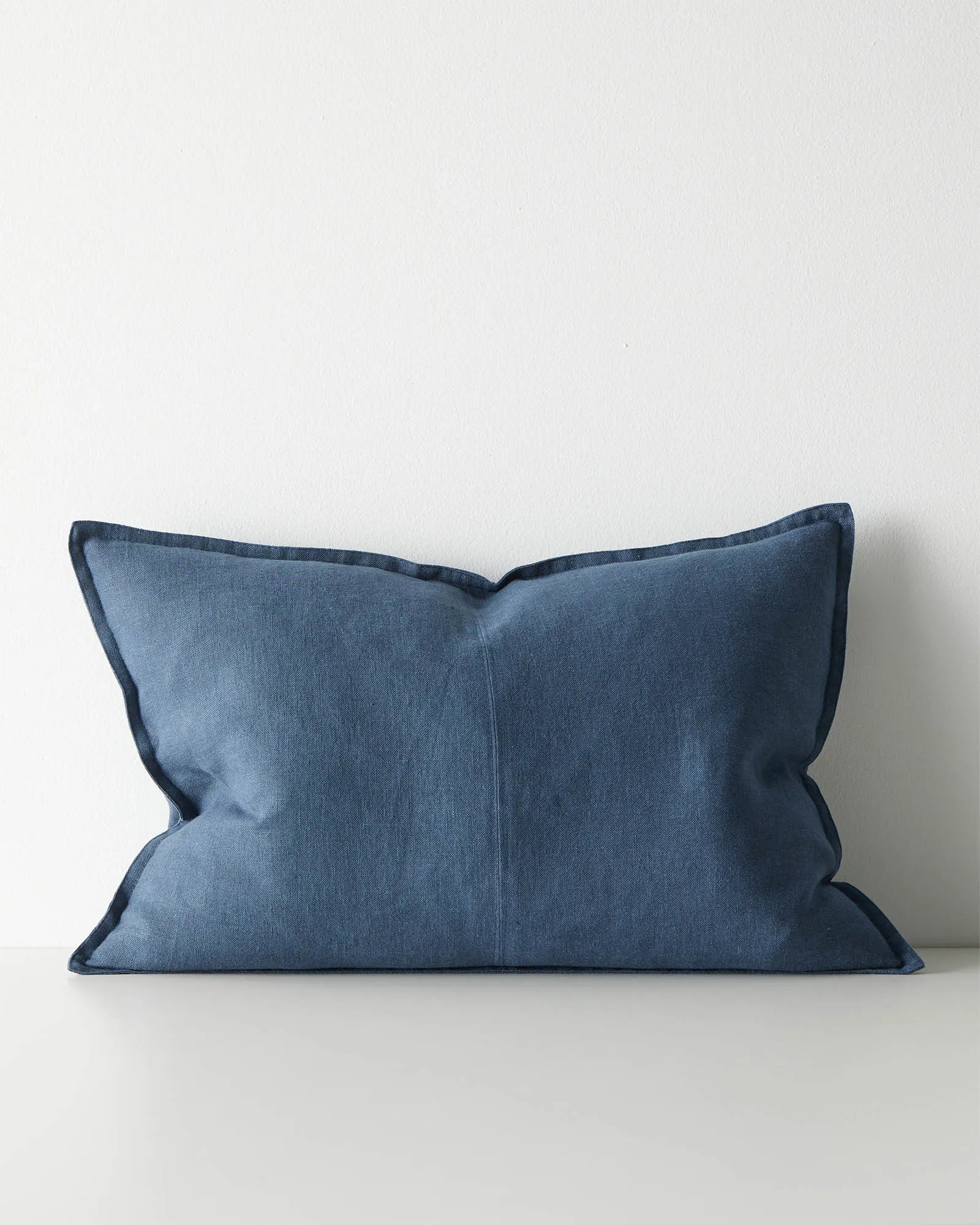 Weave Home Como Linen Cushion Atlantic